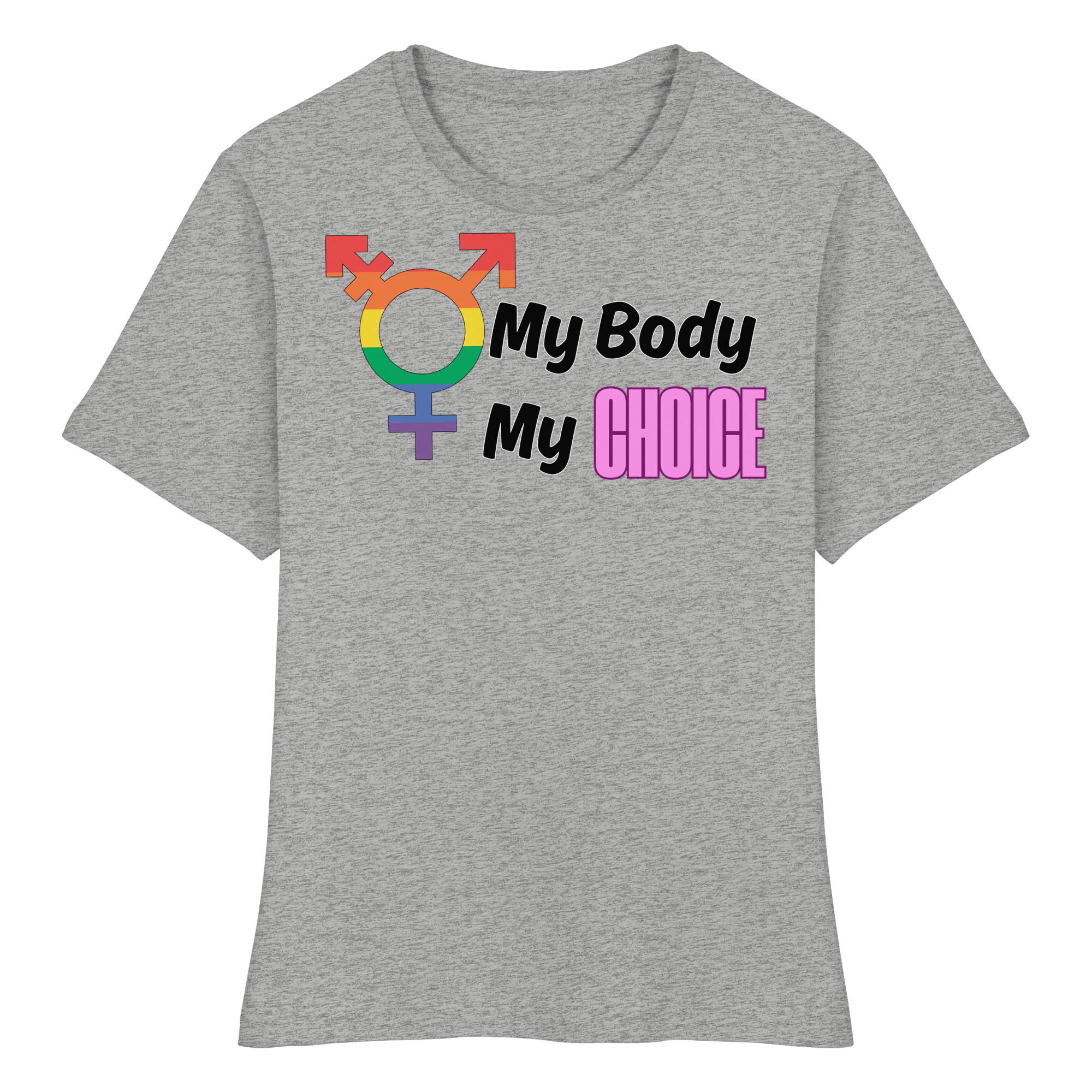 My Body My Choice "Rainbow Resistance Edition" - Fitted Ladies Organic Shirt