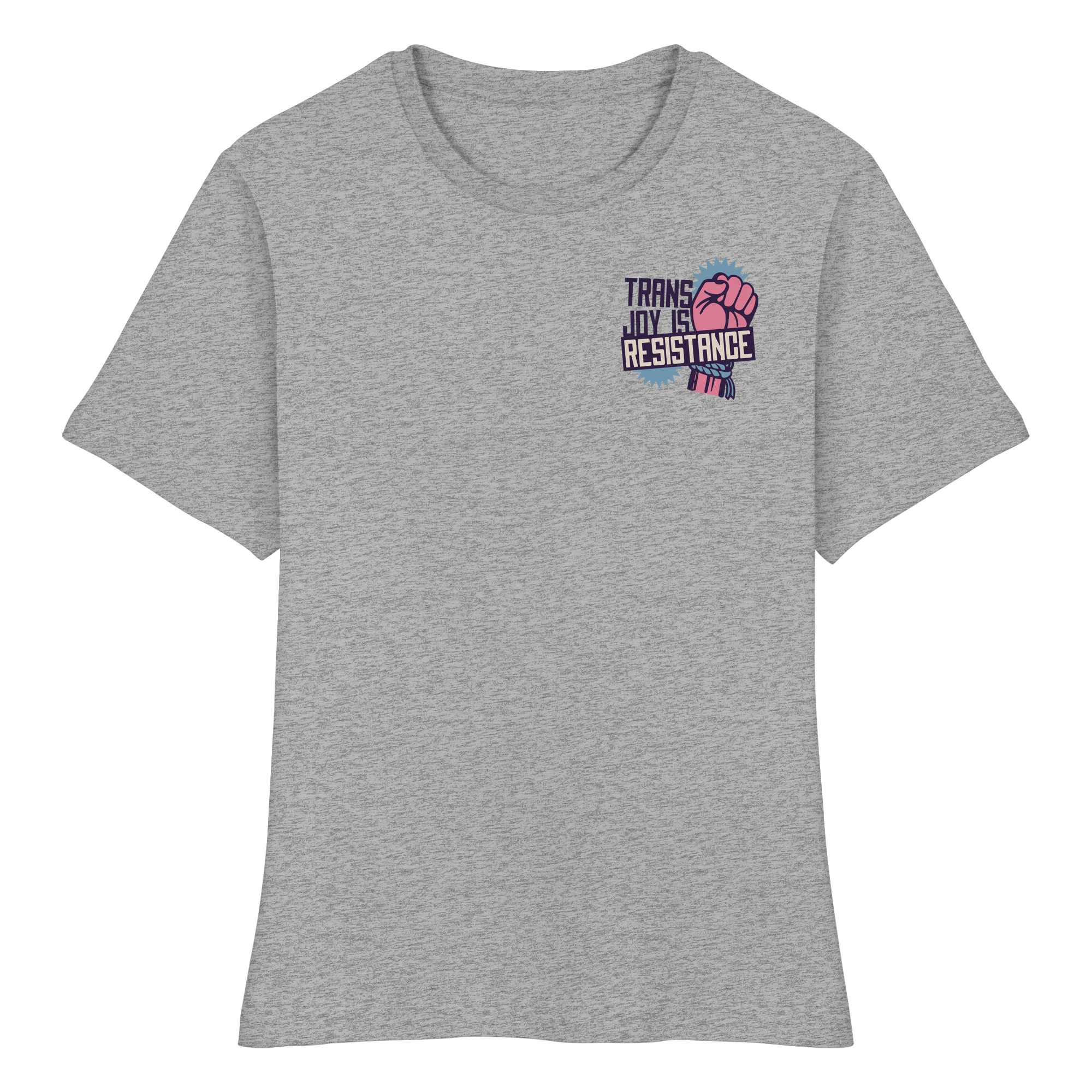 Trans Joy Is Resistance "Raised Fist Edition" - Fitted Ladies Organic Shirt