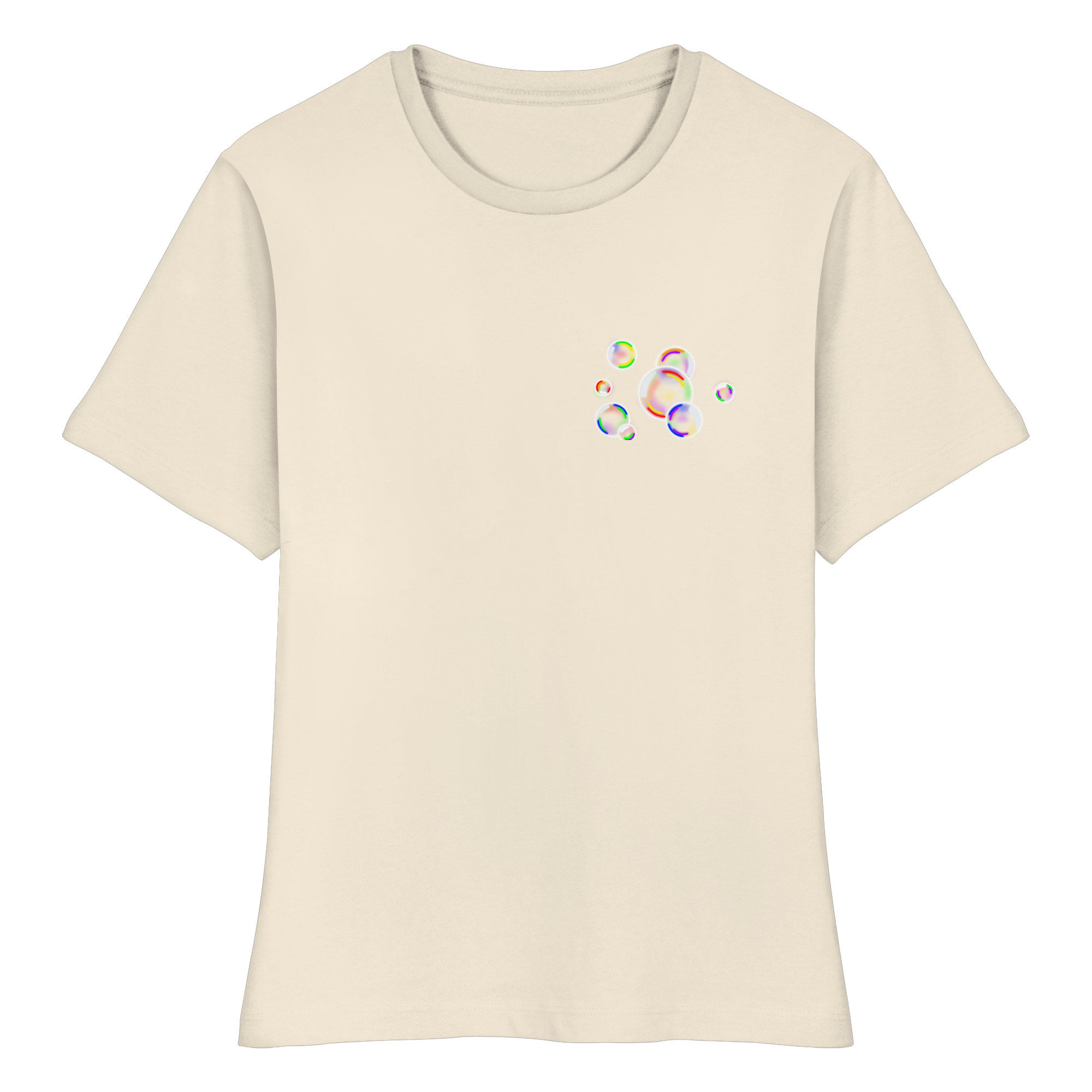 Regenbogen Seifenblasen - Fitted Ladies Organic Shirt