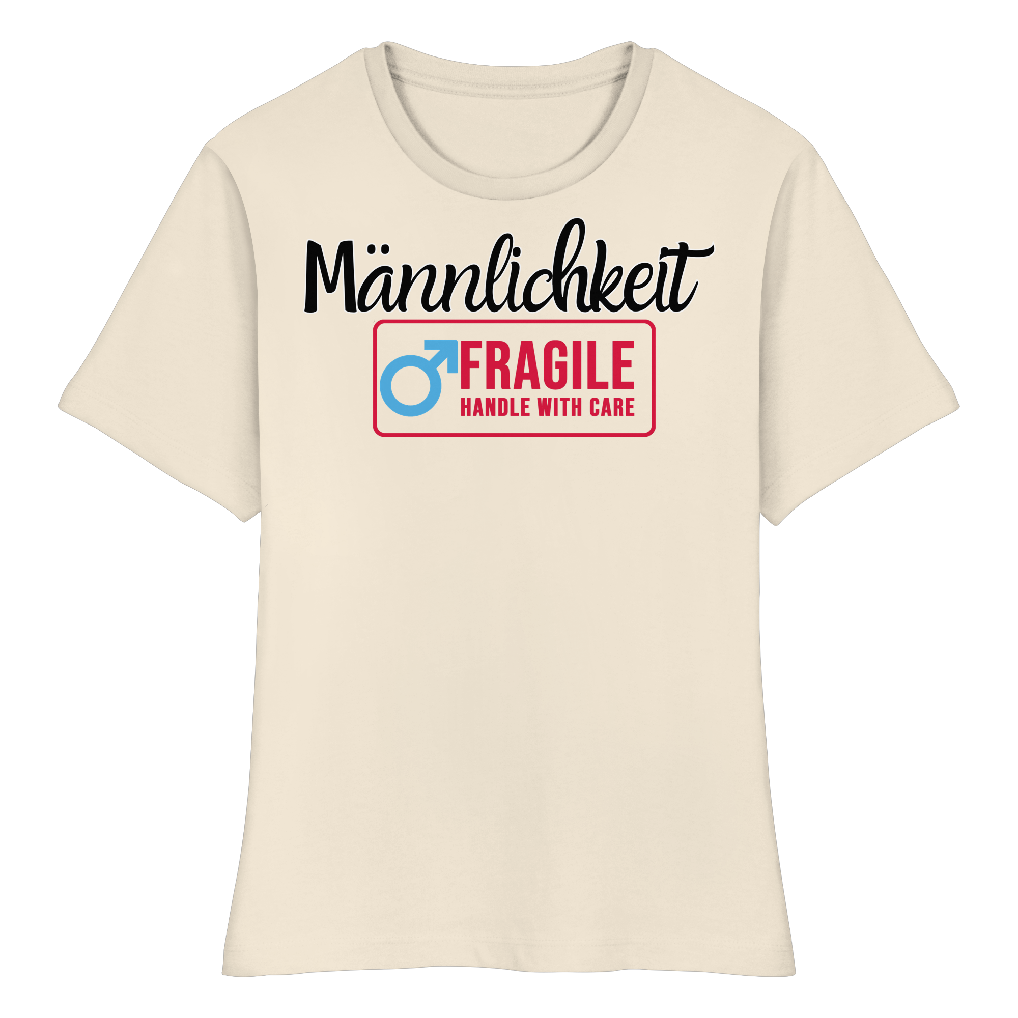Männlichkeit: Handle with Care - Fitted Ladies Organic Shirt