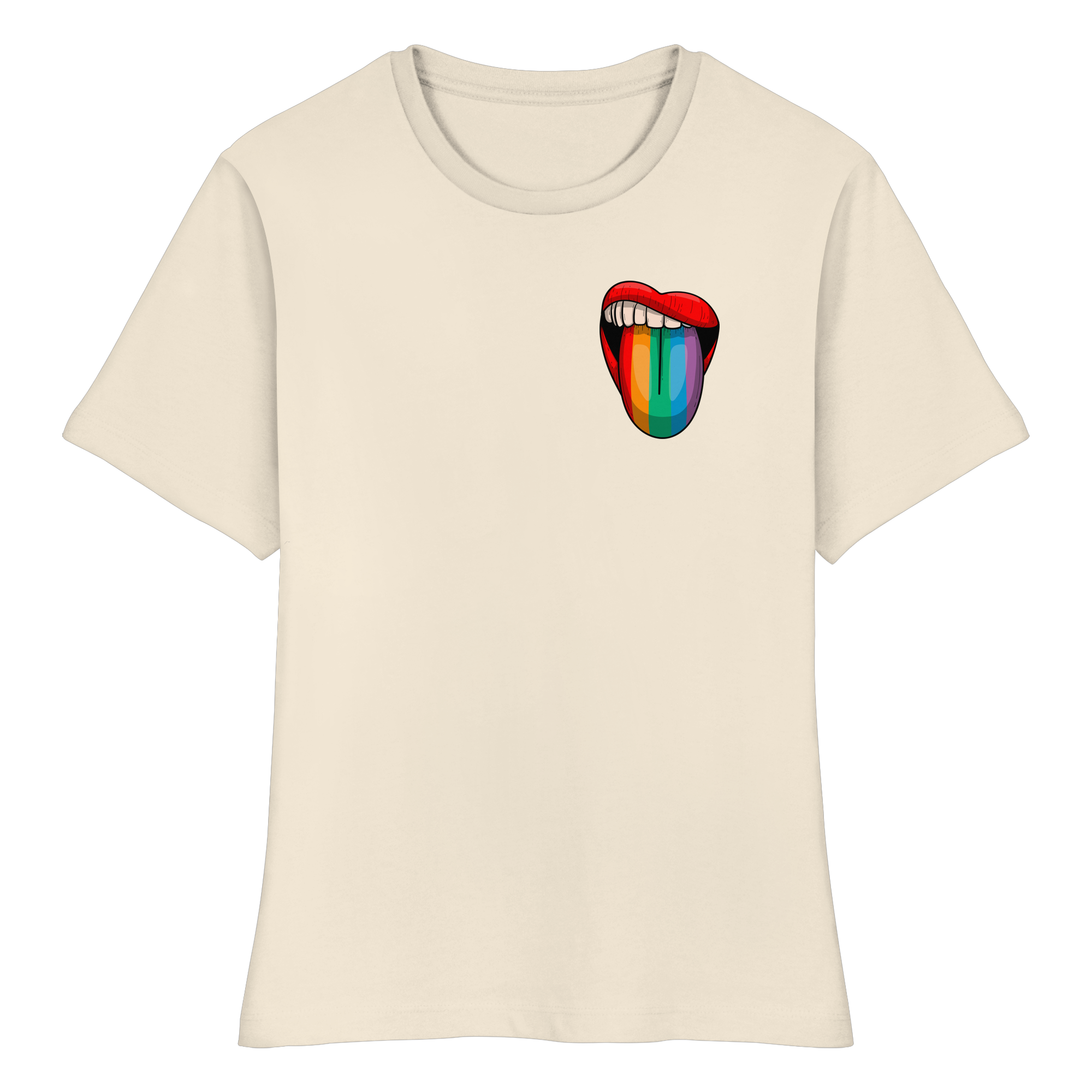 Speak Up or Shut Up Backprint - Fitted Ladies Organic Shirt