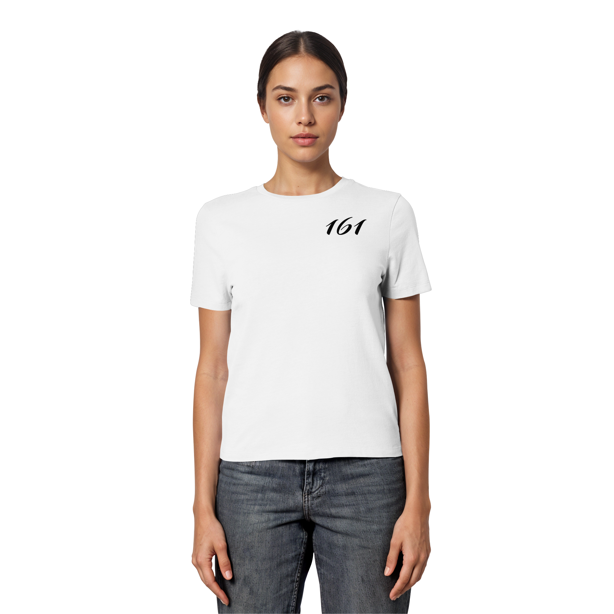 the world is a better place with anti fascism - Fitted Ladies Organic Shirt
