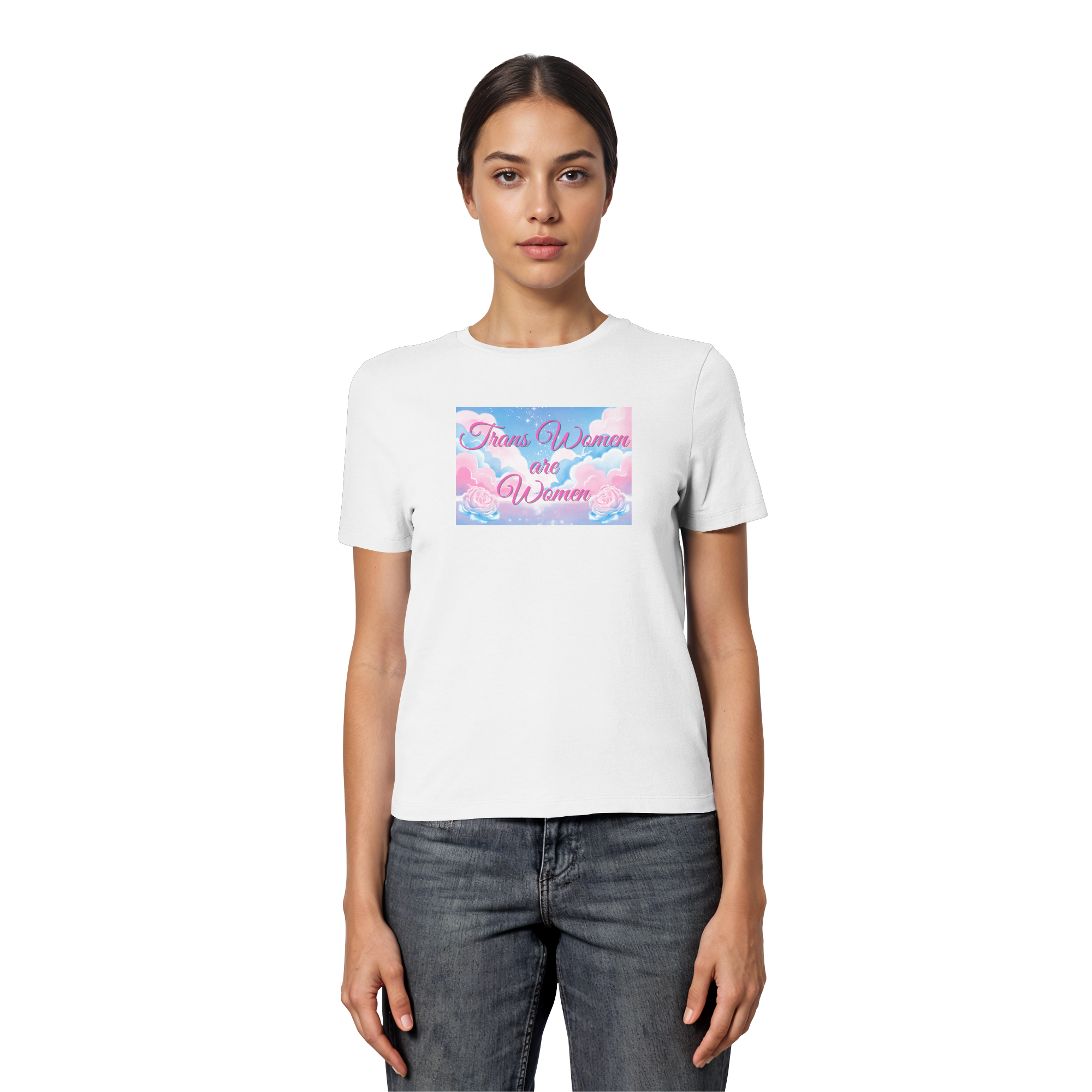 Trans Women are Women "Rosenhimmel Edition" - Fitted Ladies Organic Shirt
