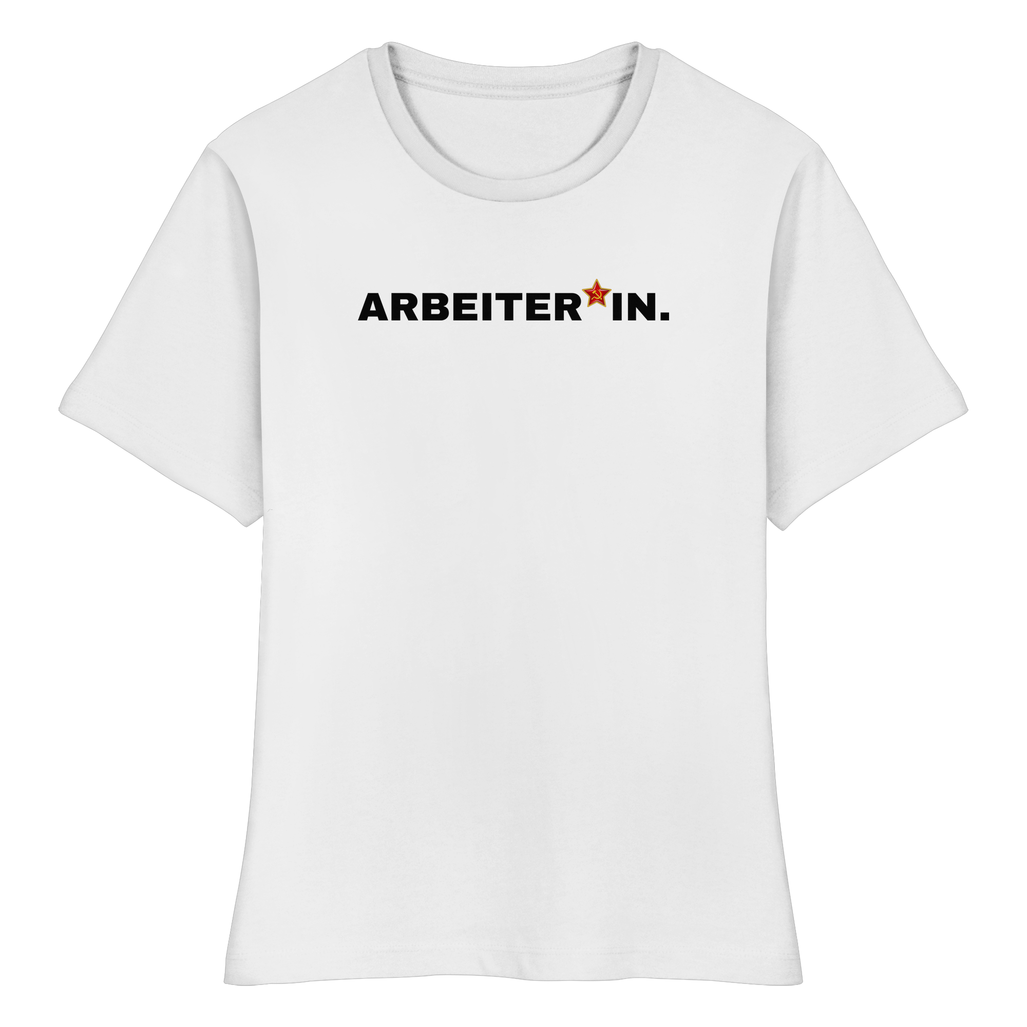 ARBEITER*IN. "Plain Work Edition" - Fitted Ladies Organic Shirt