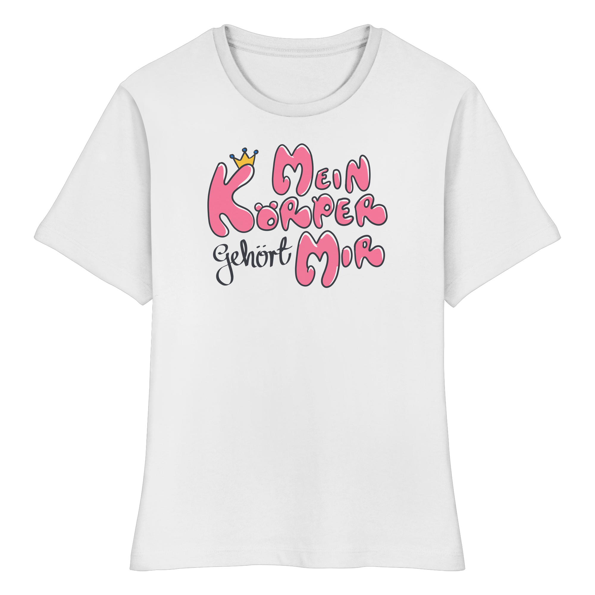 Mein Körper gehört mir "Pinke Edition" - Fitted Ladies Organic Shirt