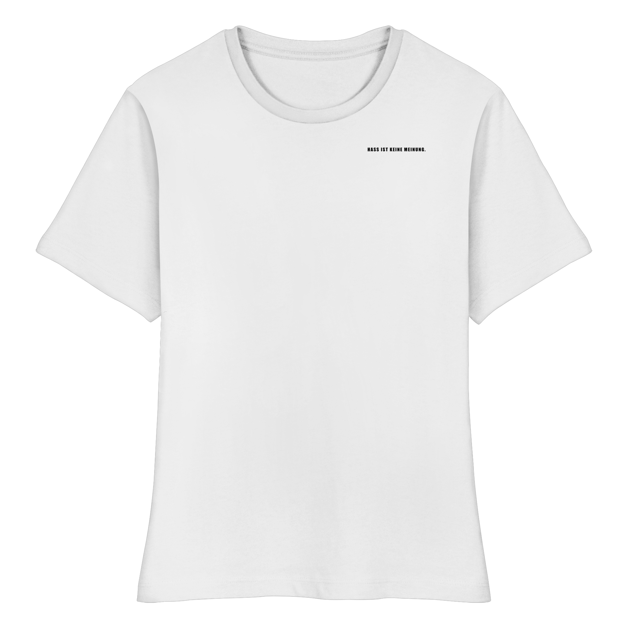 Es gibt 2 Arten von AfD Wählenden Backprint (hell) - Fitted Ladies Organic Shirt