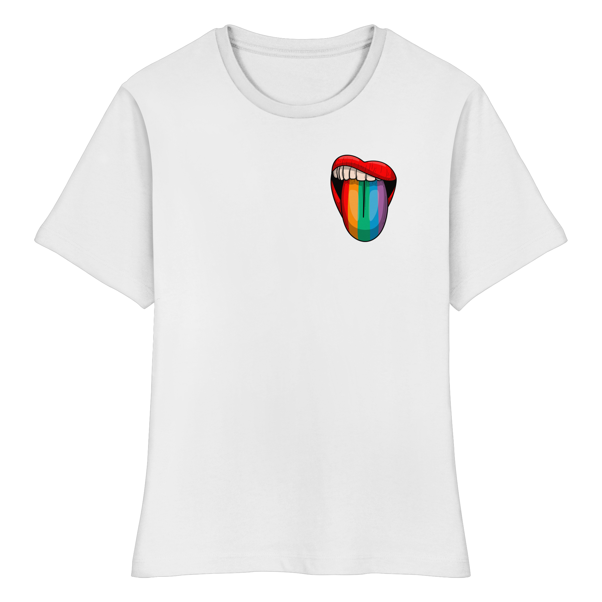 Speak Up or Shut Up Backprint - Fitted Ladies Organic Shirt