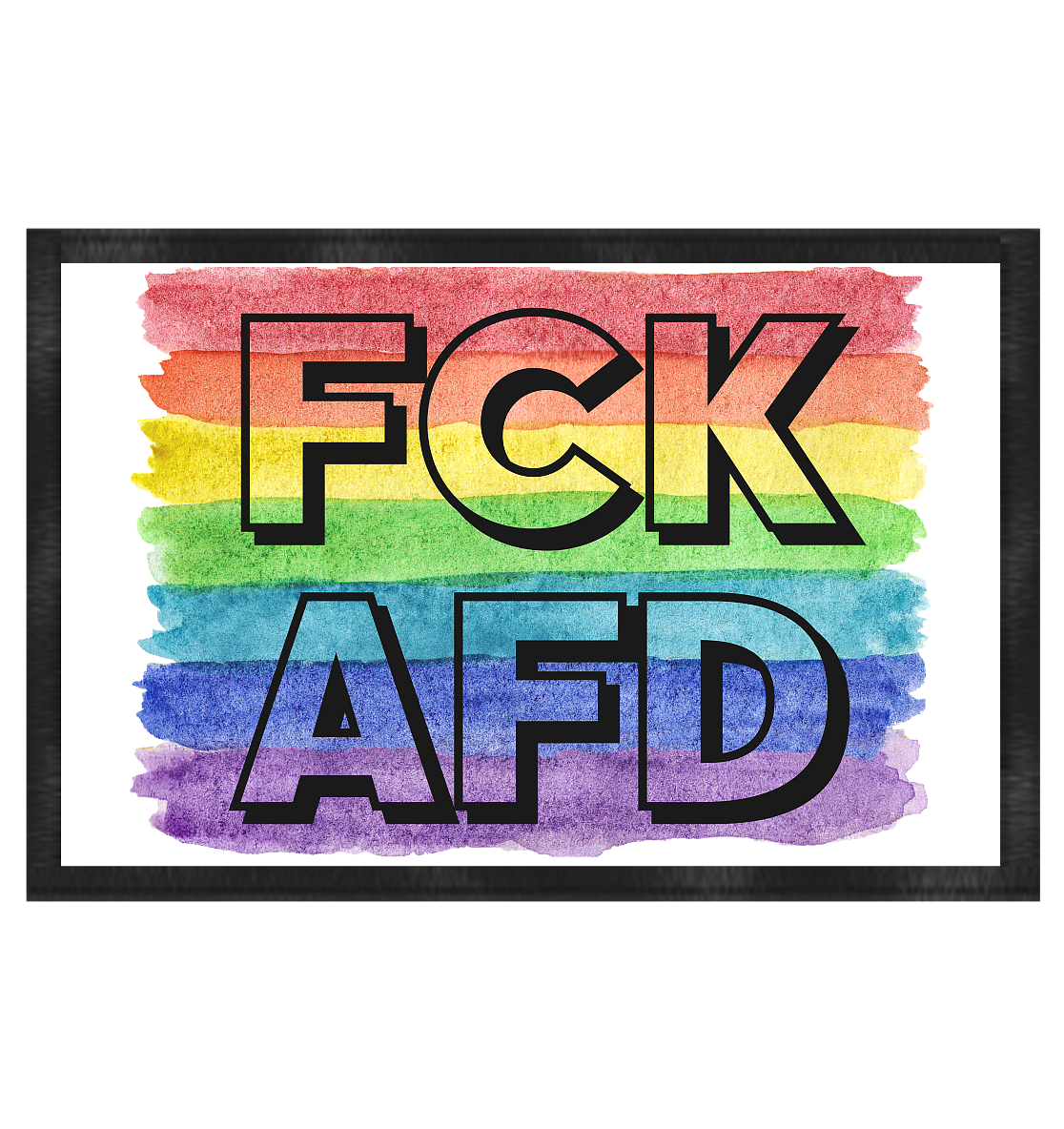 FCK AFD "Rainbow Resistance Edition" - Fußmatte 60x40cm