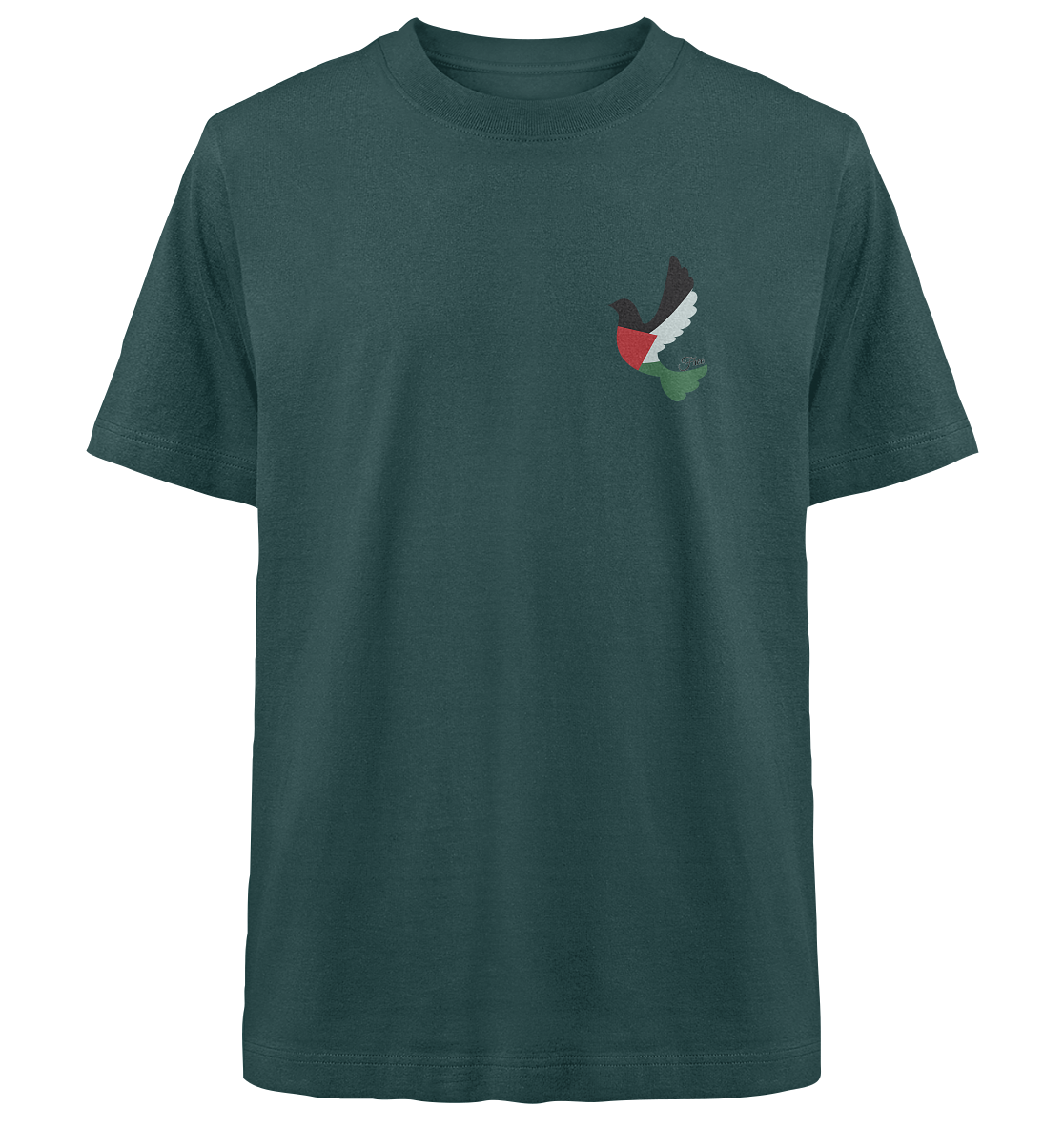 Free Palestine "Unbroken Wings Edition" - Heavy Oversized Organic Shirt