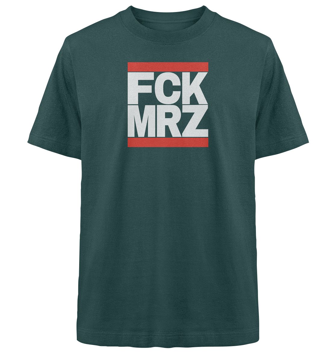 FCK MRZ (weiße Schrift) - Heavy Oversized Organic Shirt