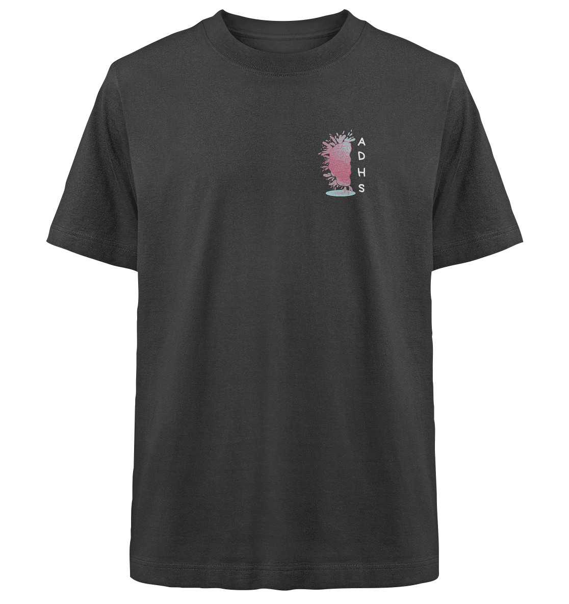 ADHS Aktiv Direkt Humorvoll Sozial Backprint - Heavy Oversized Organic Shirt