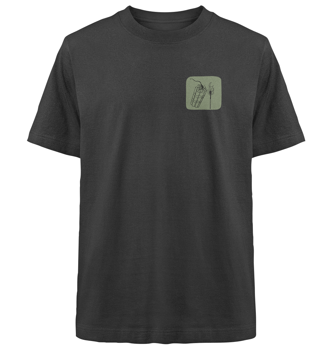 Feuer und Flamme fürs Patriarchat - Heavy Oversized Organic Shirt