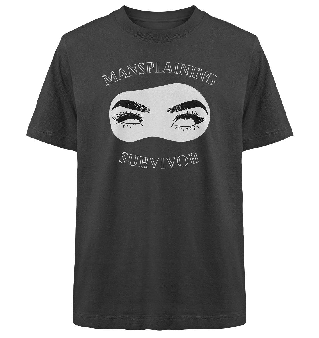 Mansplaining Survivor - Heavy Oversized Organic Shirt