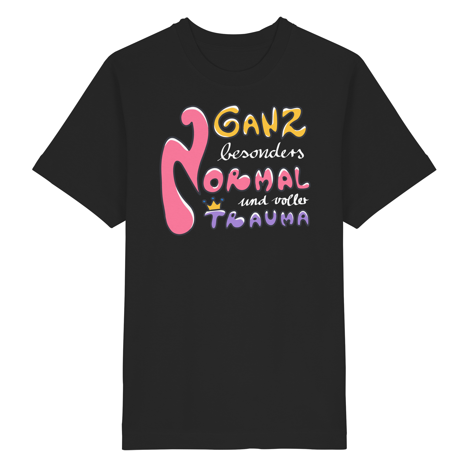 Ganz besonders Normal und voller Trauma "Bunte Edition" - Heavy Oversized Organic Shirt