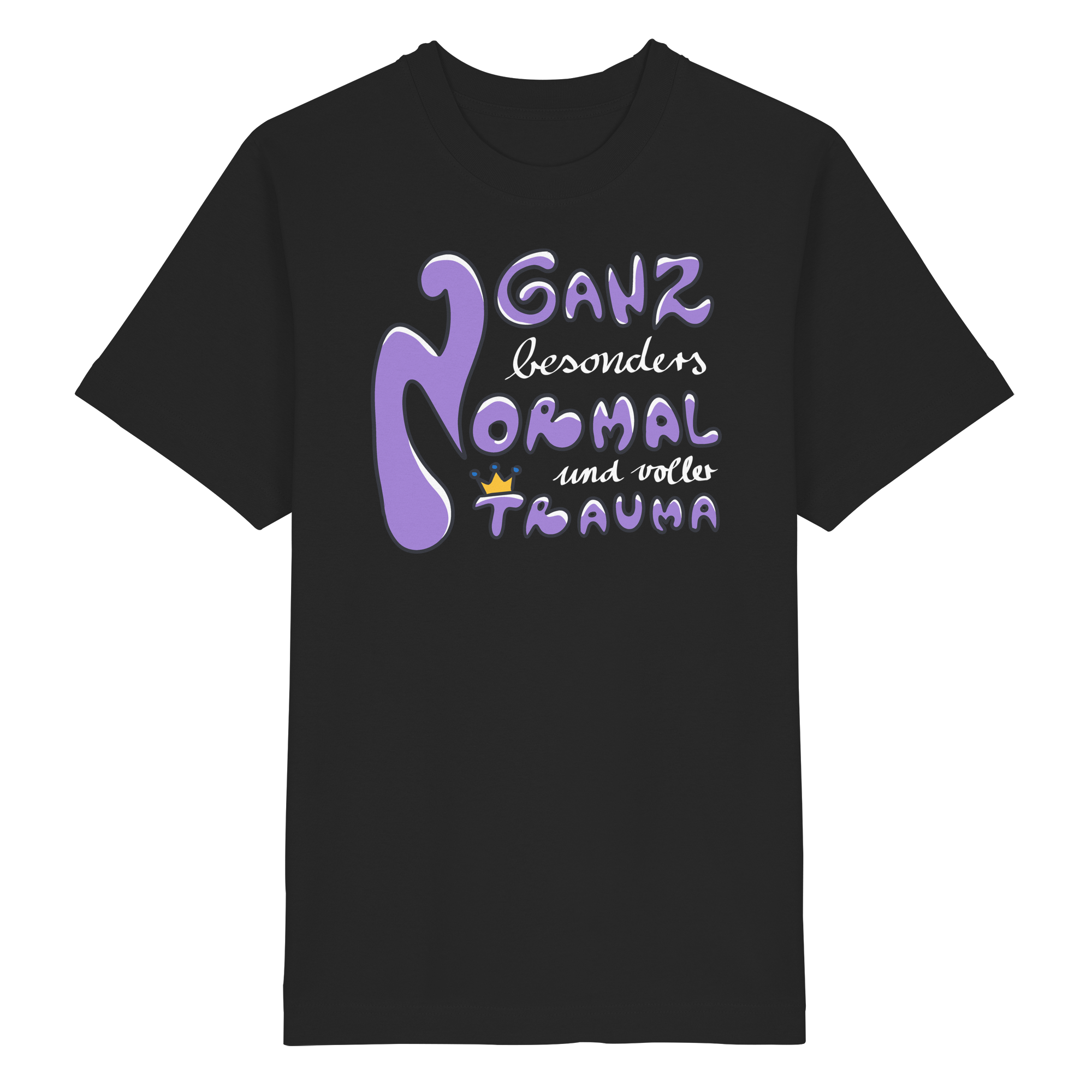 Ganz besonders Normal und voller Trauma "Lila Edition" - Heavy Oversized Organic Shirt