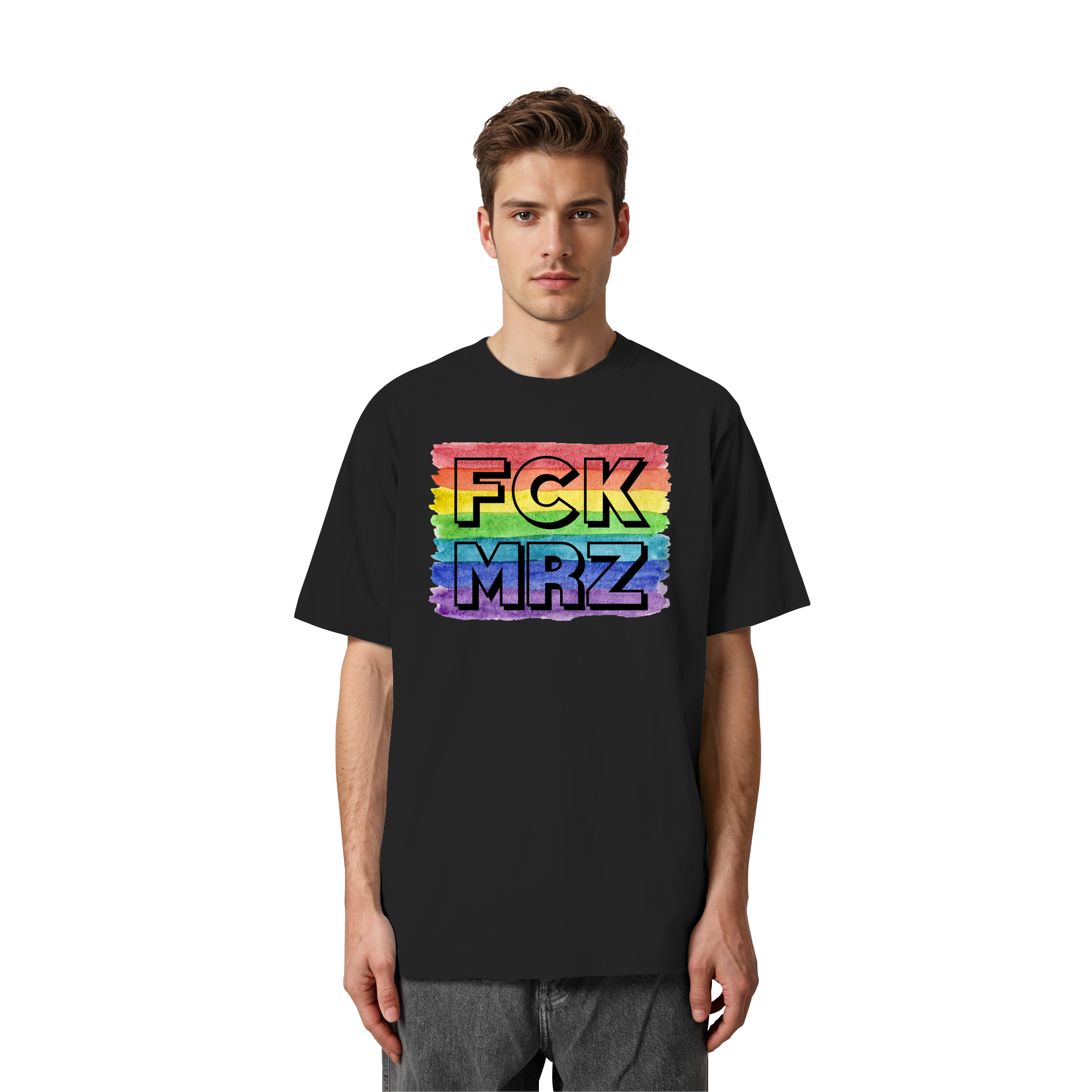 FCK MRZ "Rainbow Resistance Edition" - Heavy Oversized Organic Shirt