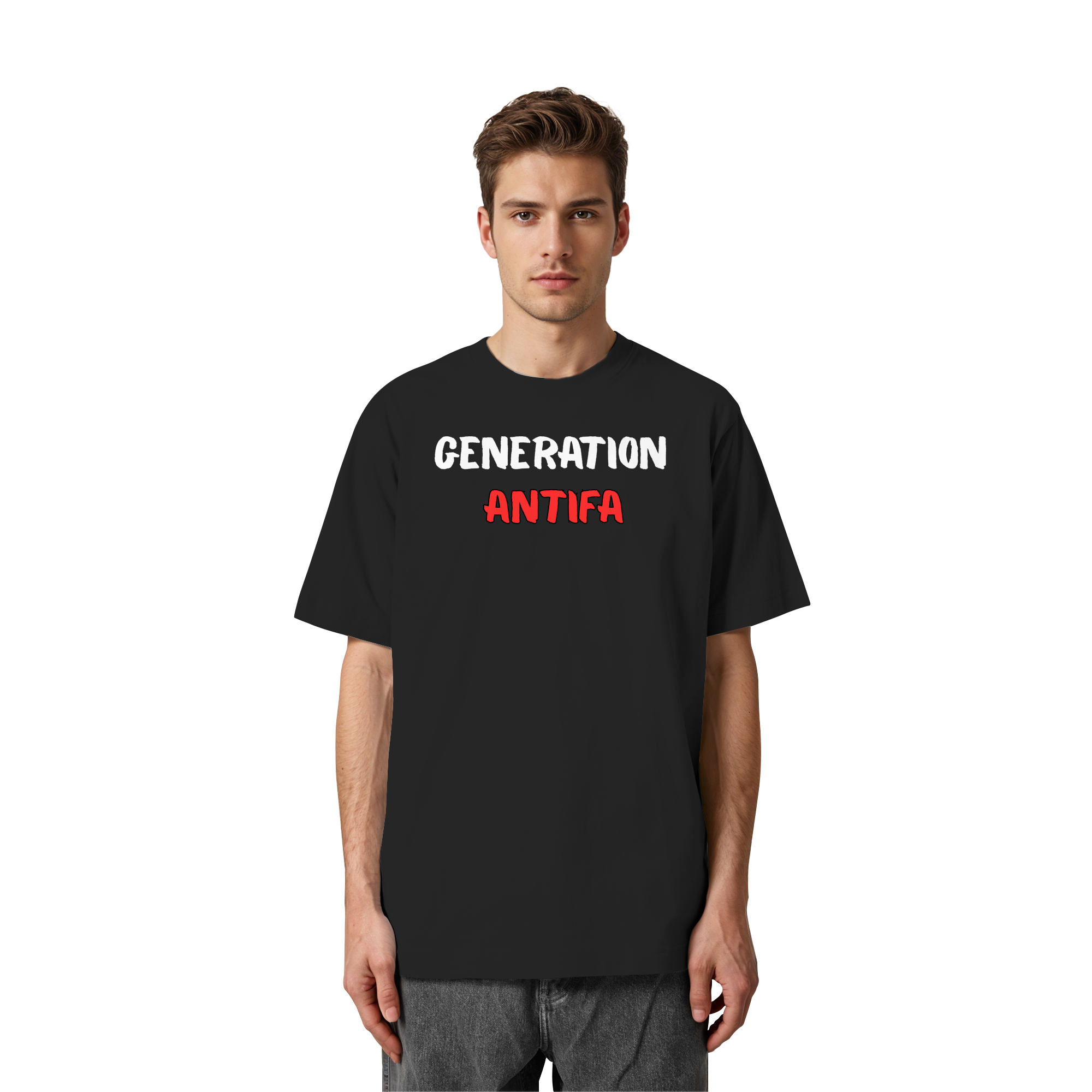 Generation Antifa - Heavy Oversized Organic Shirt