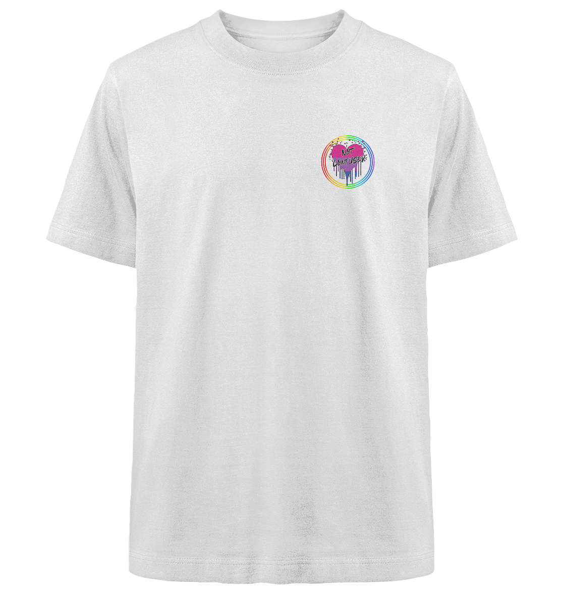Bisexual Not Confused "Regenbogenkreis Edition" - Heavy Oversized Organic Shirt