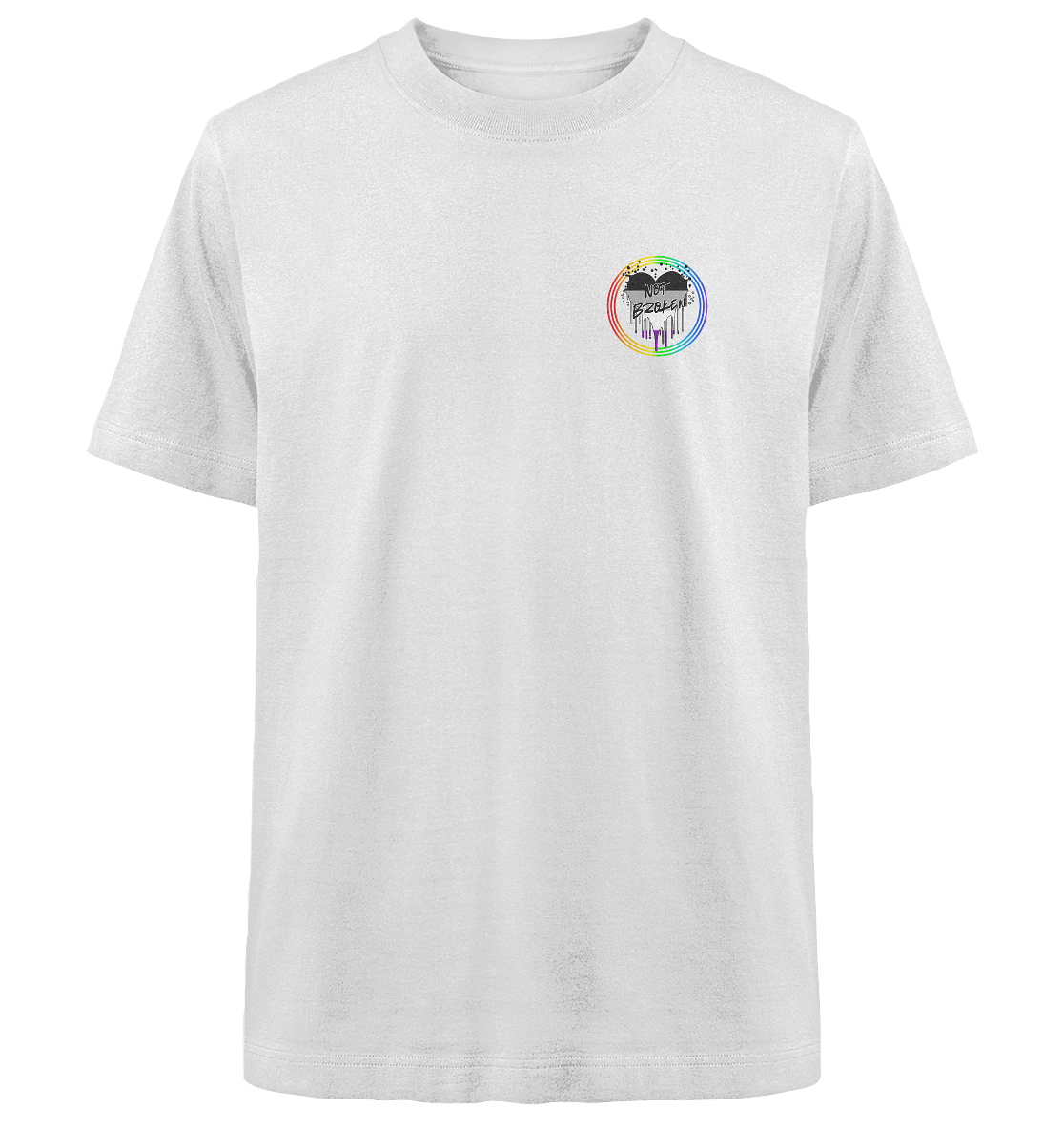 Asexual Not Broken "Regenbogenkreis Edition" - Heavy Oversized Organic Shirt