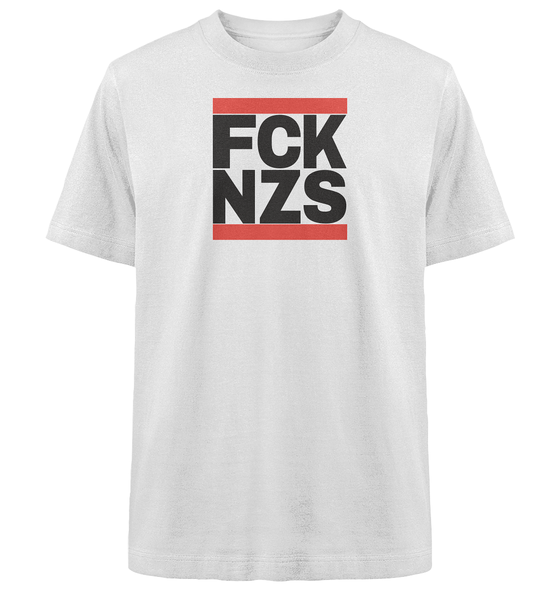 FCK NZS (schwarze Schrift) - Heavy Oversized Organic Shirt