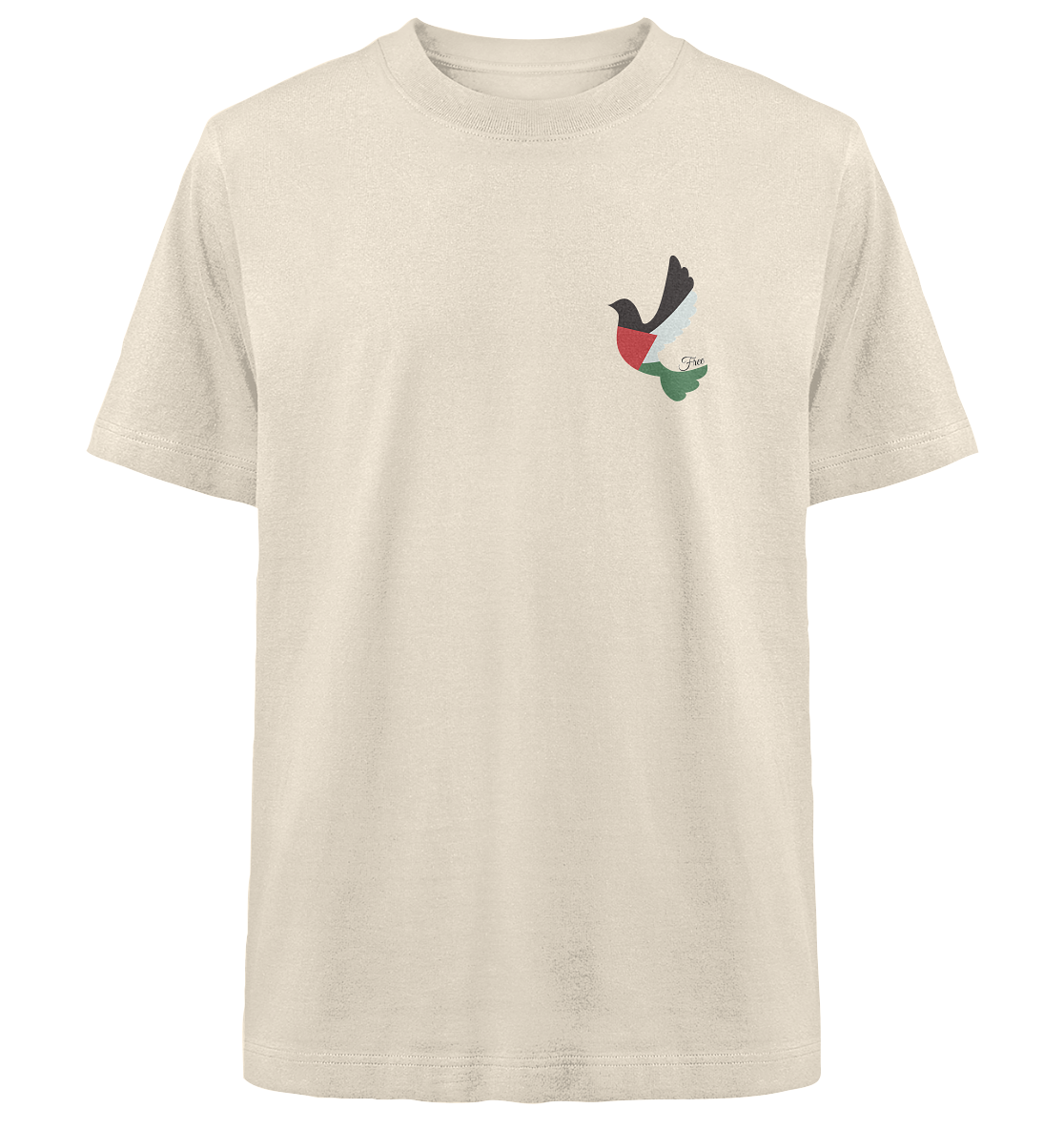 Free Palestine "Unbroken Wings Edition" - Heavy Oversized Organic Shirt