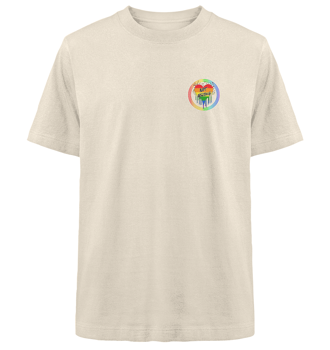Queer Not Wrong "Regenbogenkreis Edition" - Heavy Oversized Organic Shirt
