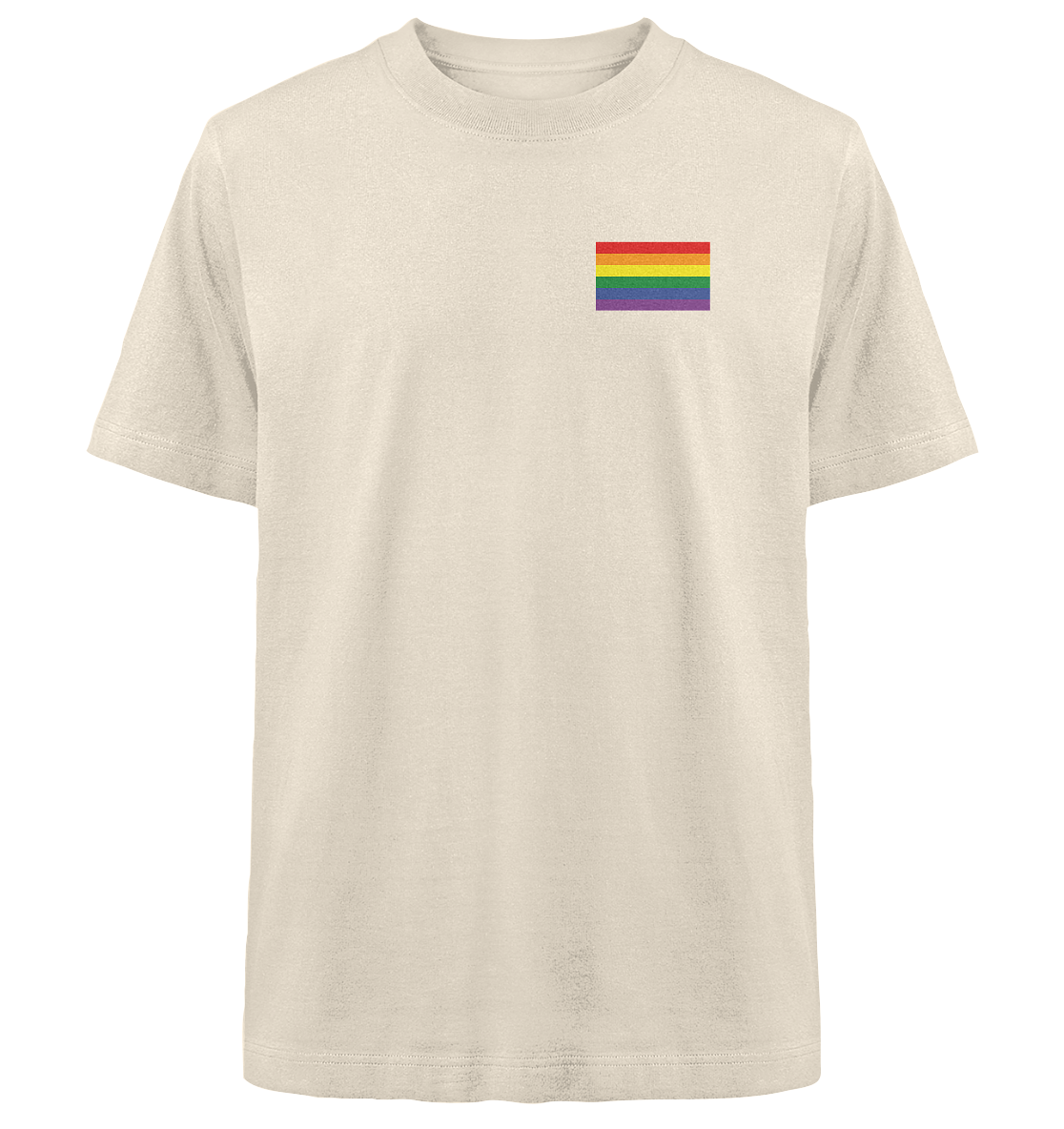 Regenbogen Pride Flag - Heavy Oversized Organic Shirt