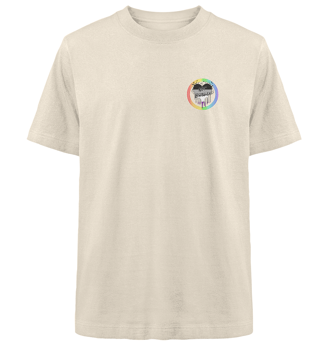 Asexual Not Broken "Regenbogenkreis Edition" - Heavy Oversized Organic Shirt
