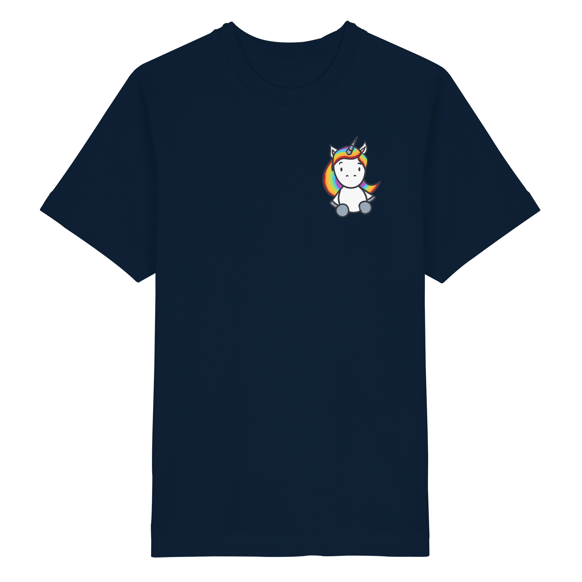 Schwarz Weiß wird Regenbogen Farben Backprint (dunkel) - Heavy Oversized Organic Shirt