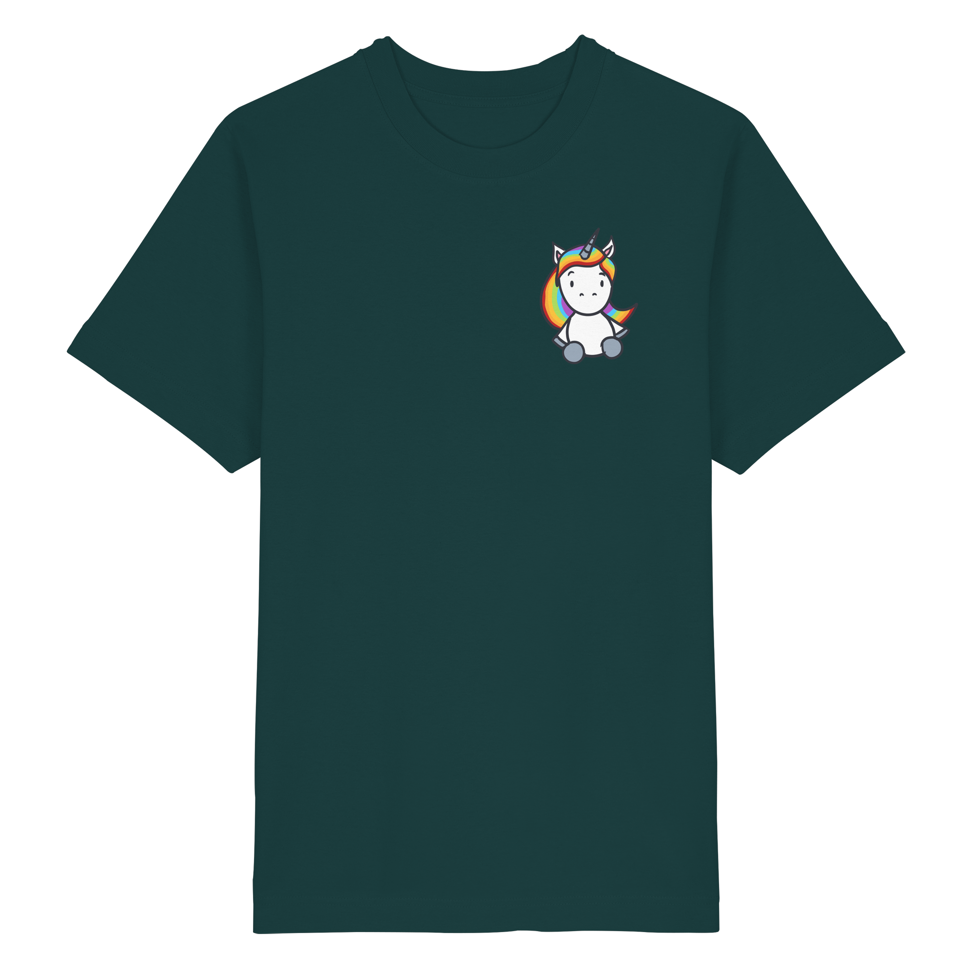 Schwarz Weiß wird Regenbogen Farben Backprint (dunkel) - Heavy Oversized Organic Shirt