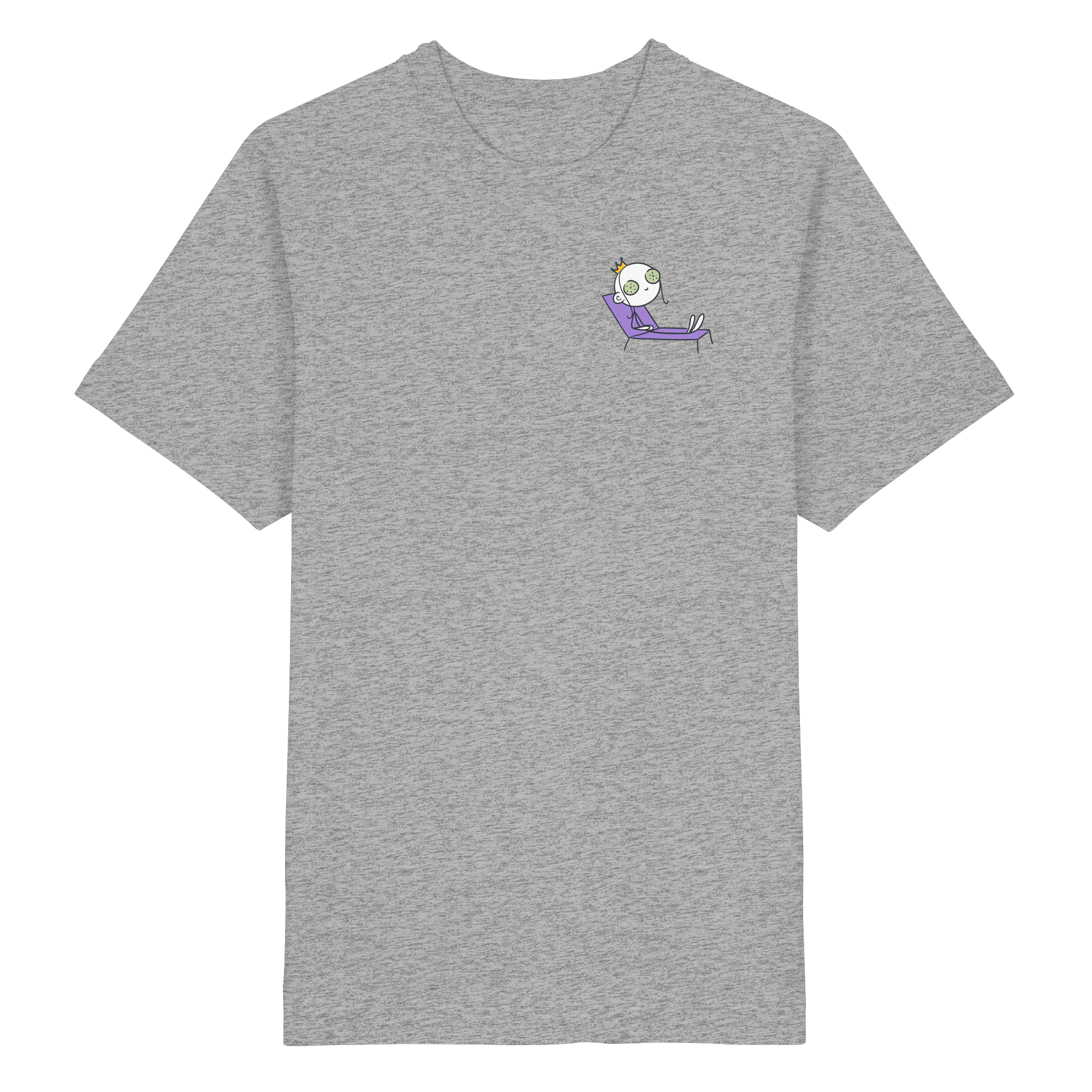 Seelenmännchen "Chill Out Edition" Brustprint - Heavy Oversized Organic Shirt
