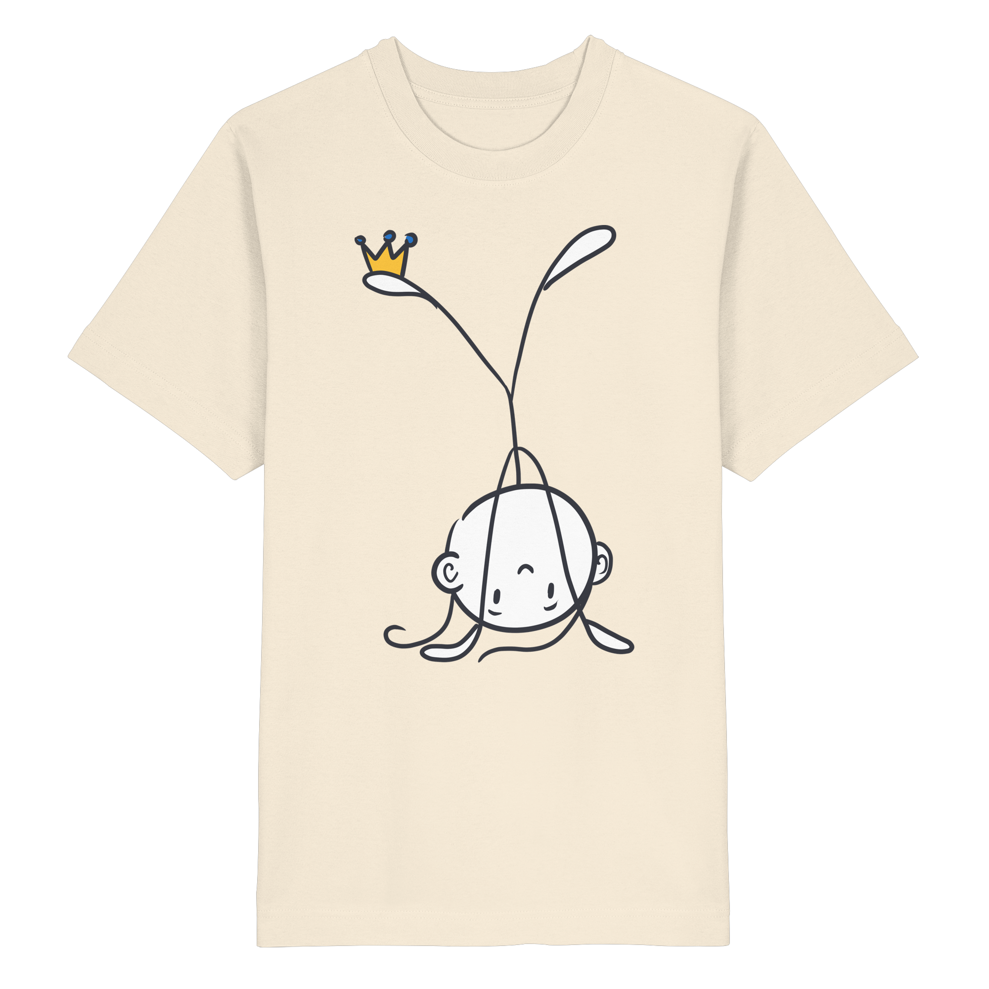 Seelenmännchen "Handstand Edition" Frontprint (hell) - Heavy Oversized Organic Shirt