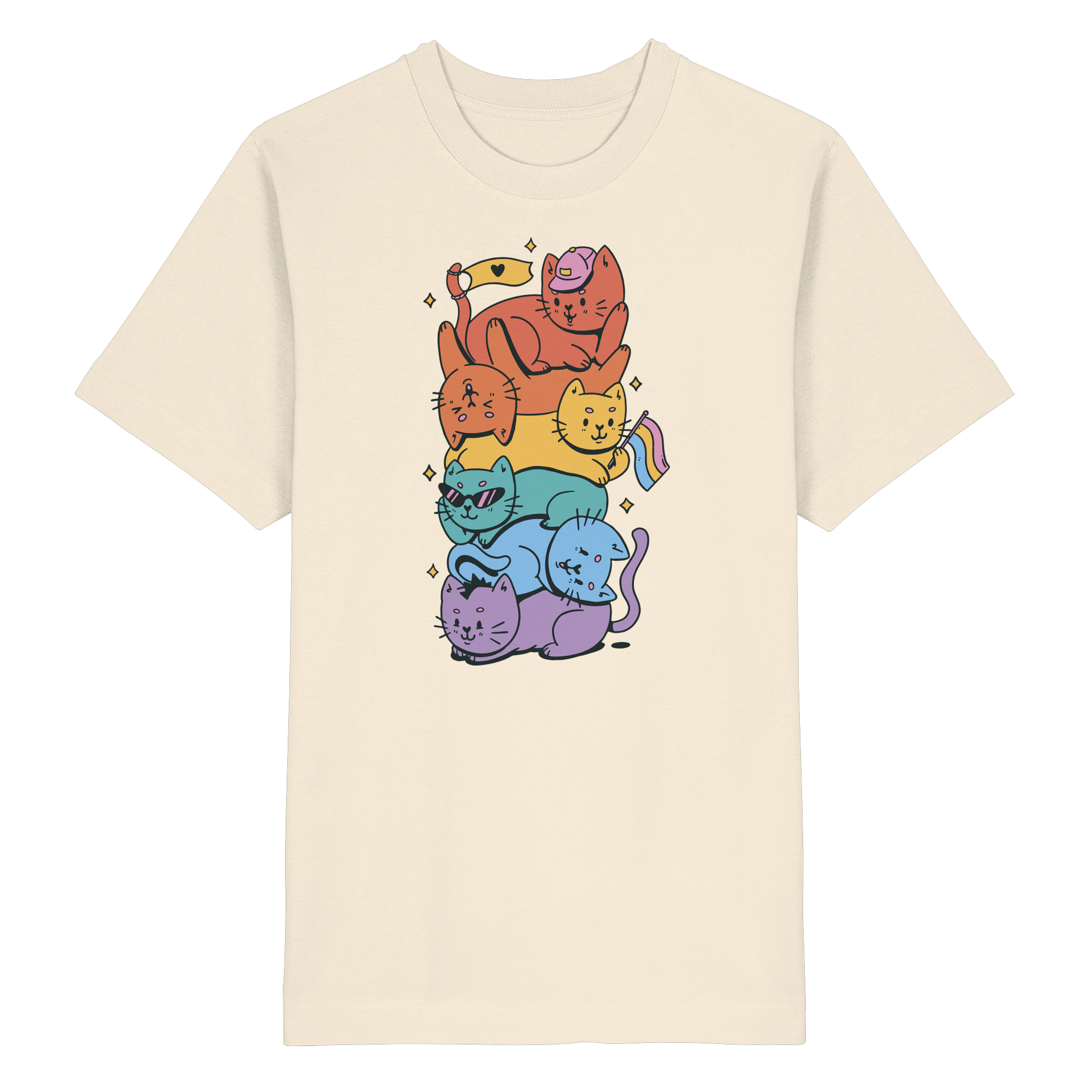 LGBTQ+ Katzen - Heavy Oversized Organic Shirt