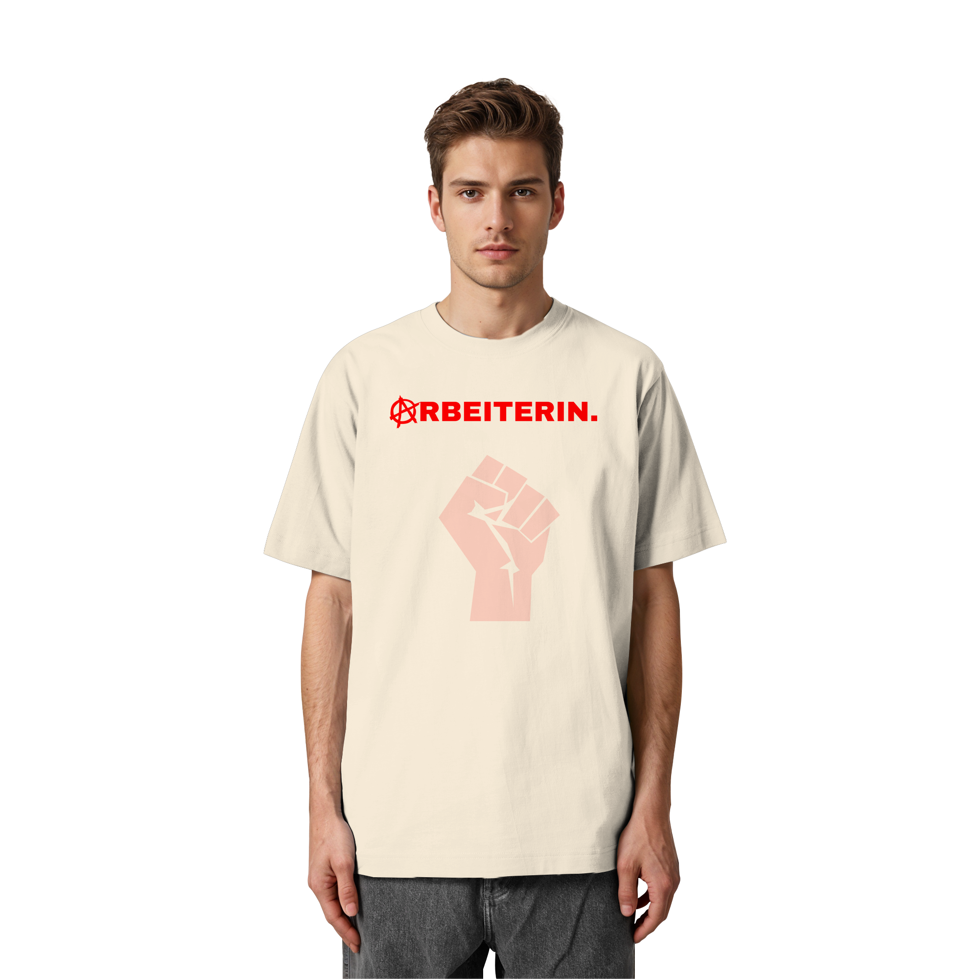 ARBEITERIN. "Solidarisch und Frei Edition" - Heavy Oversized Organic Shirt