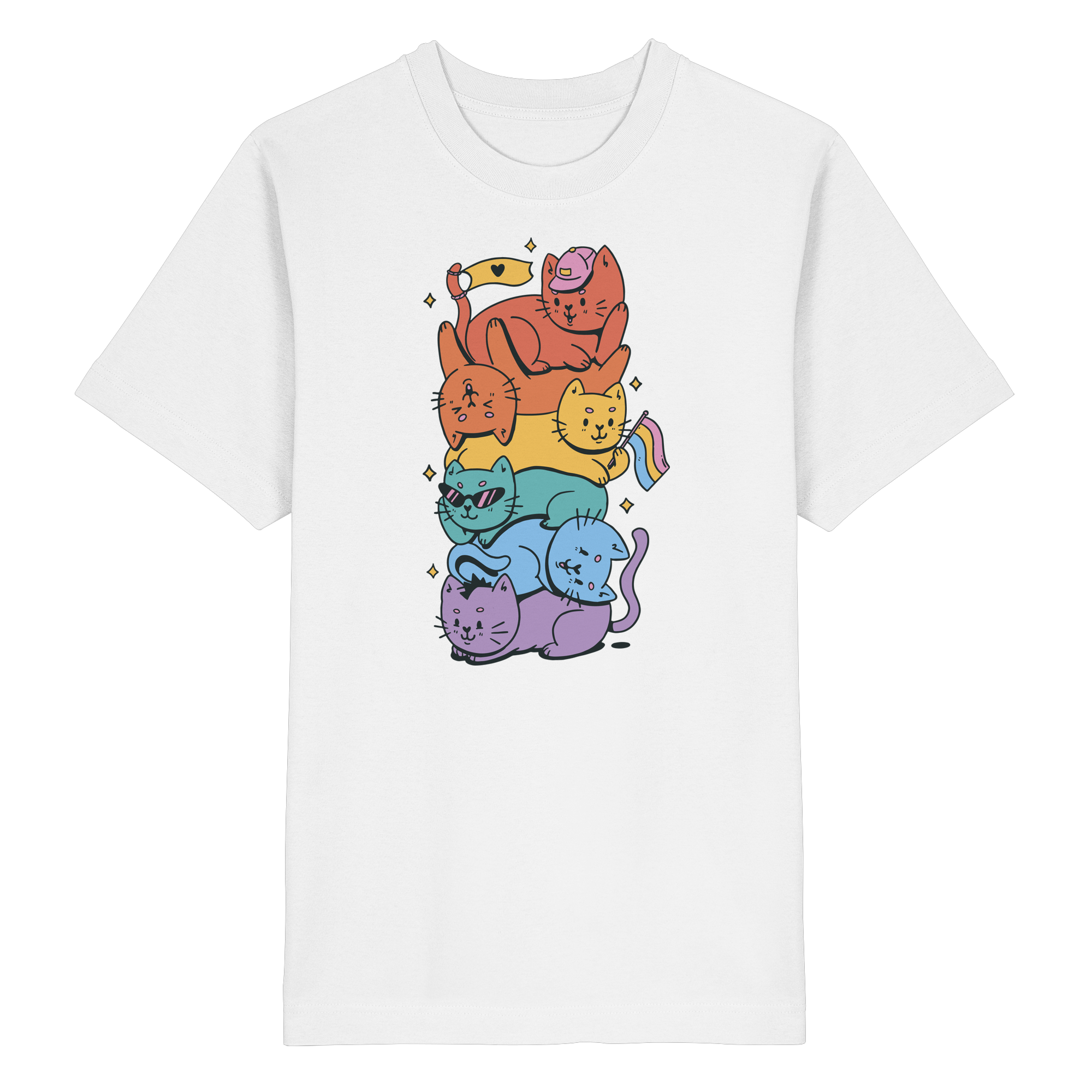 LGBTQ+ Katzen - Heavy Oversized Organic Shirt