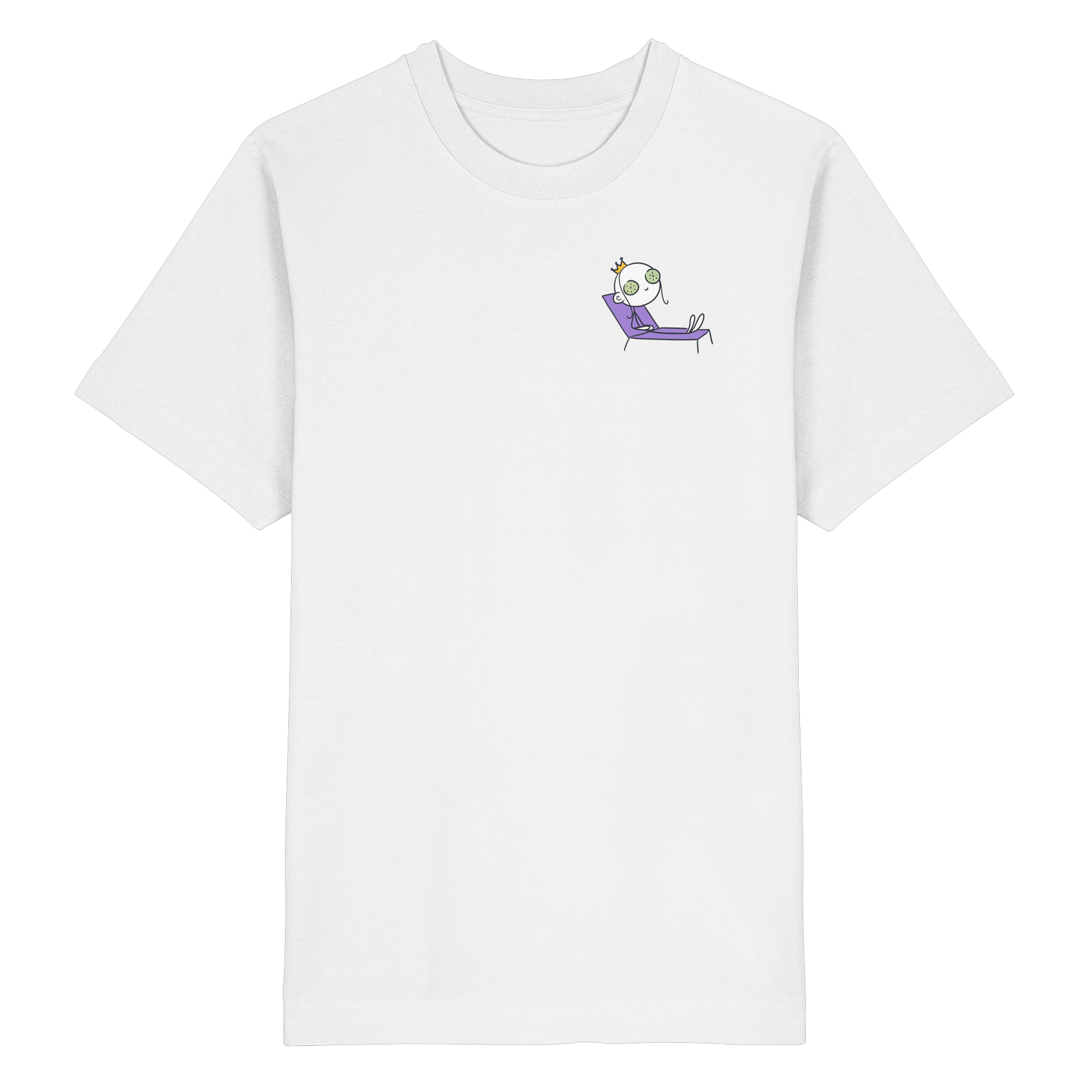 Seelenmännchen "Chill Out Edition" Brustprint - Heavy Oversized Organic Shirt