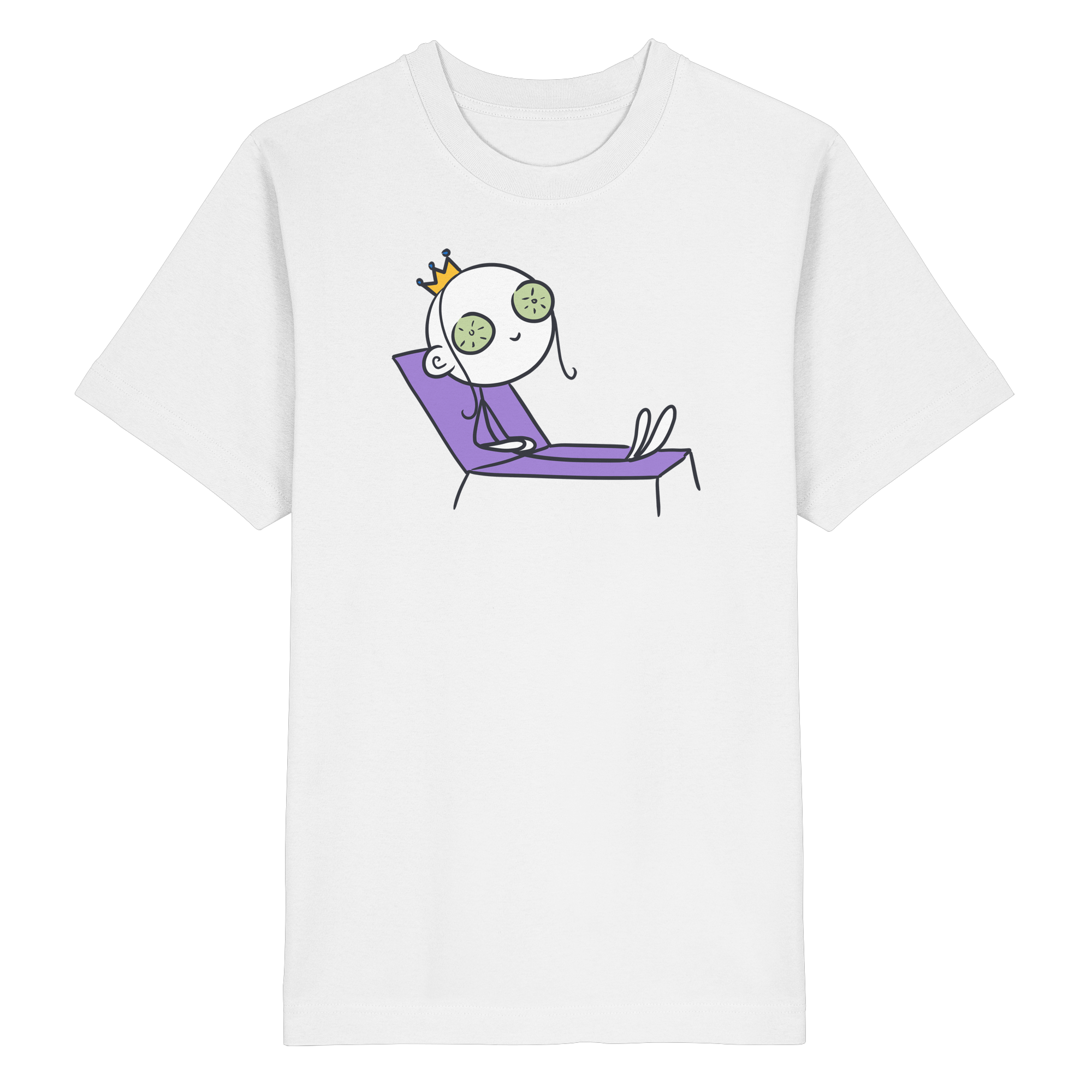 Seelenmännchen "Chill Out Edition" Frontprint - Heavy Oversized Organic Shirt