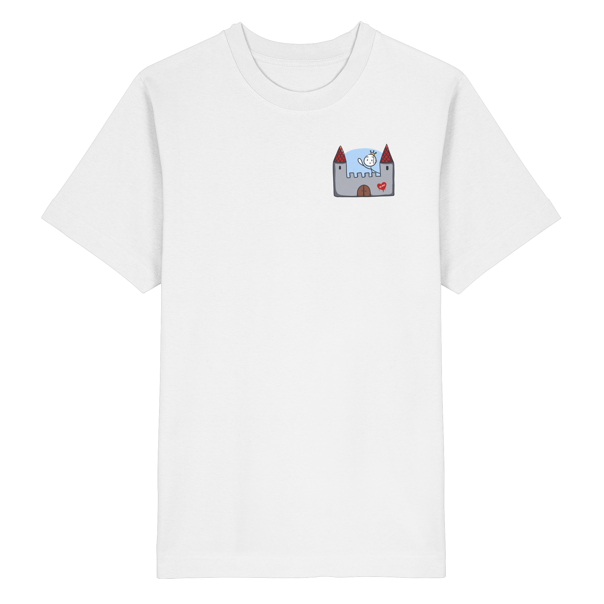 Hier und jetzt bin ich in Sicherheit "Schwarze Edition" Backprint - Heavy Oversized Organic Shirt