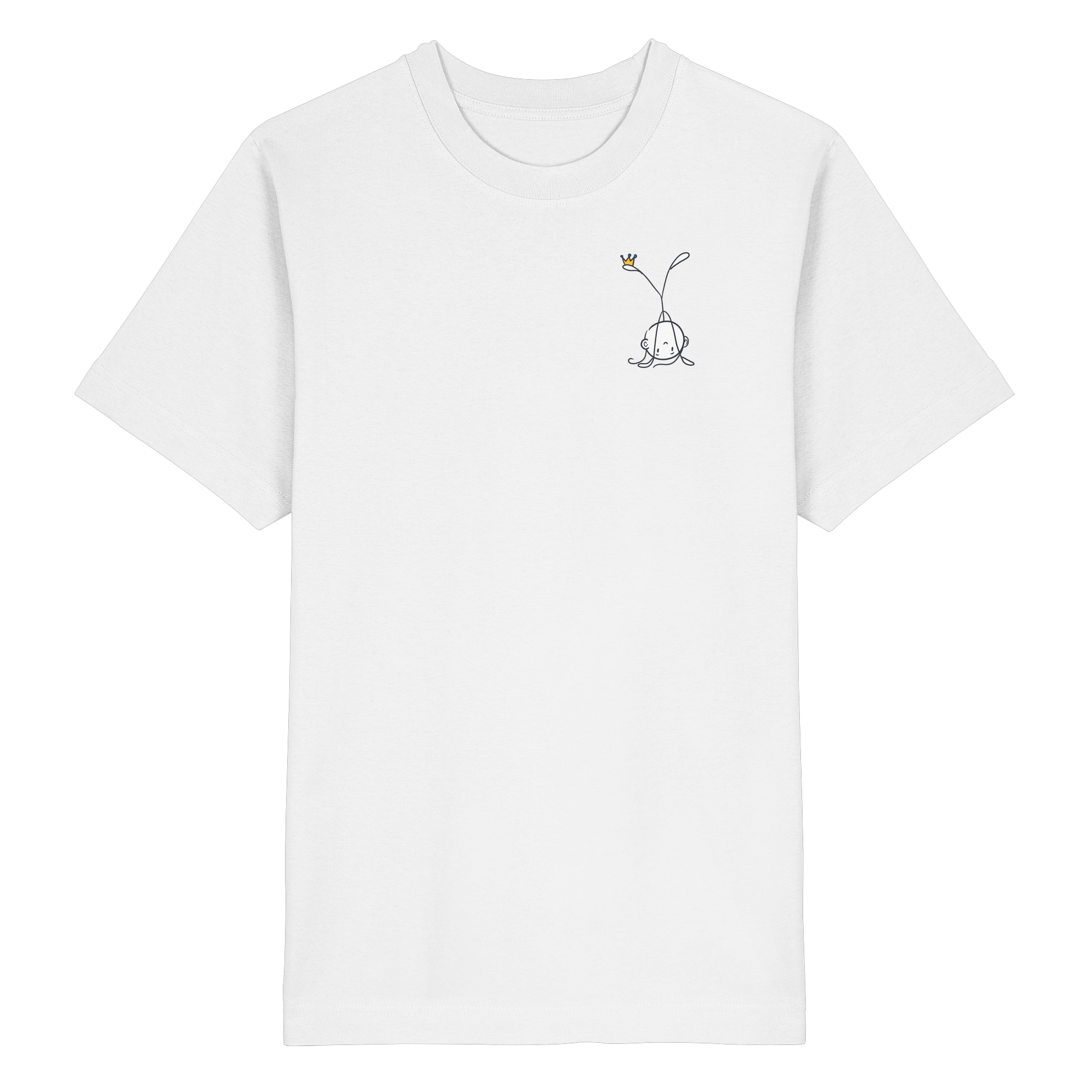 Seelenmännchen "Handstand Edition" Brustprint (hell) - Heavy Oversized Organic Shirt