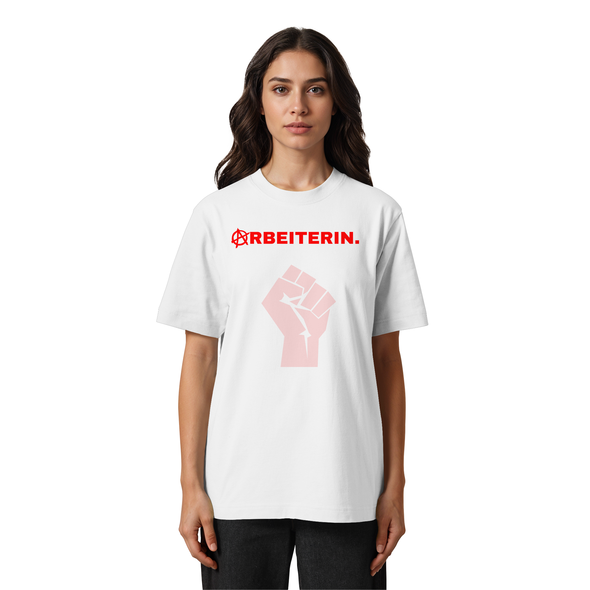 ARBEITERIN. "Solidarisch und Frei Edition" - Heavy Oversized Organic Shirt