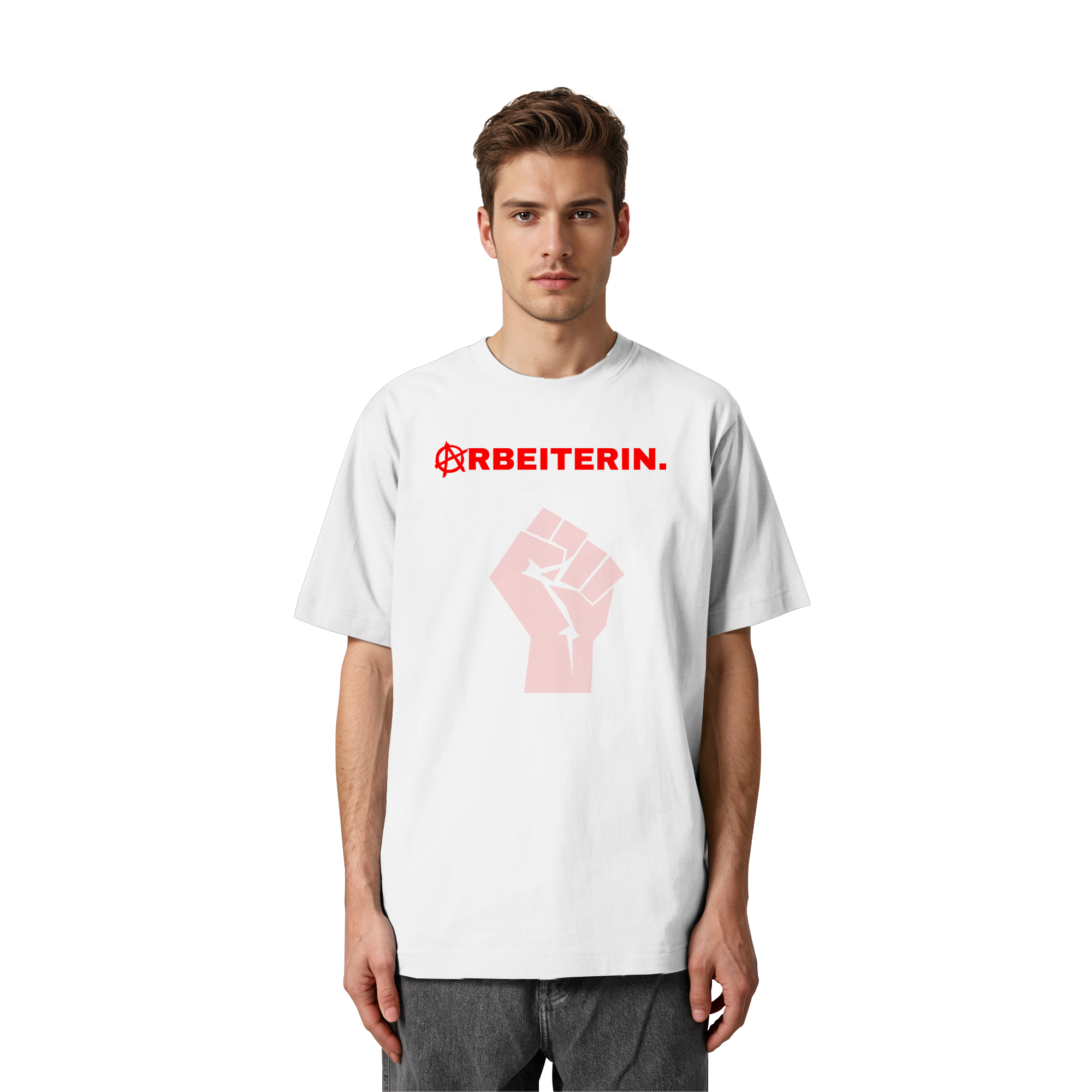 ARBEITERIN. "Solidarisch und Frei Edition" - Heavy Oversized Organic Shirt