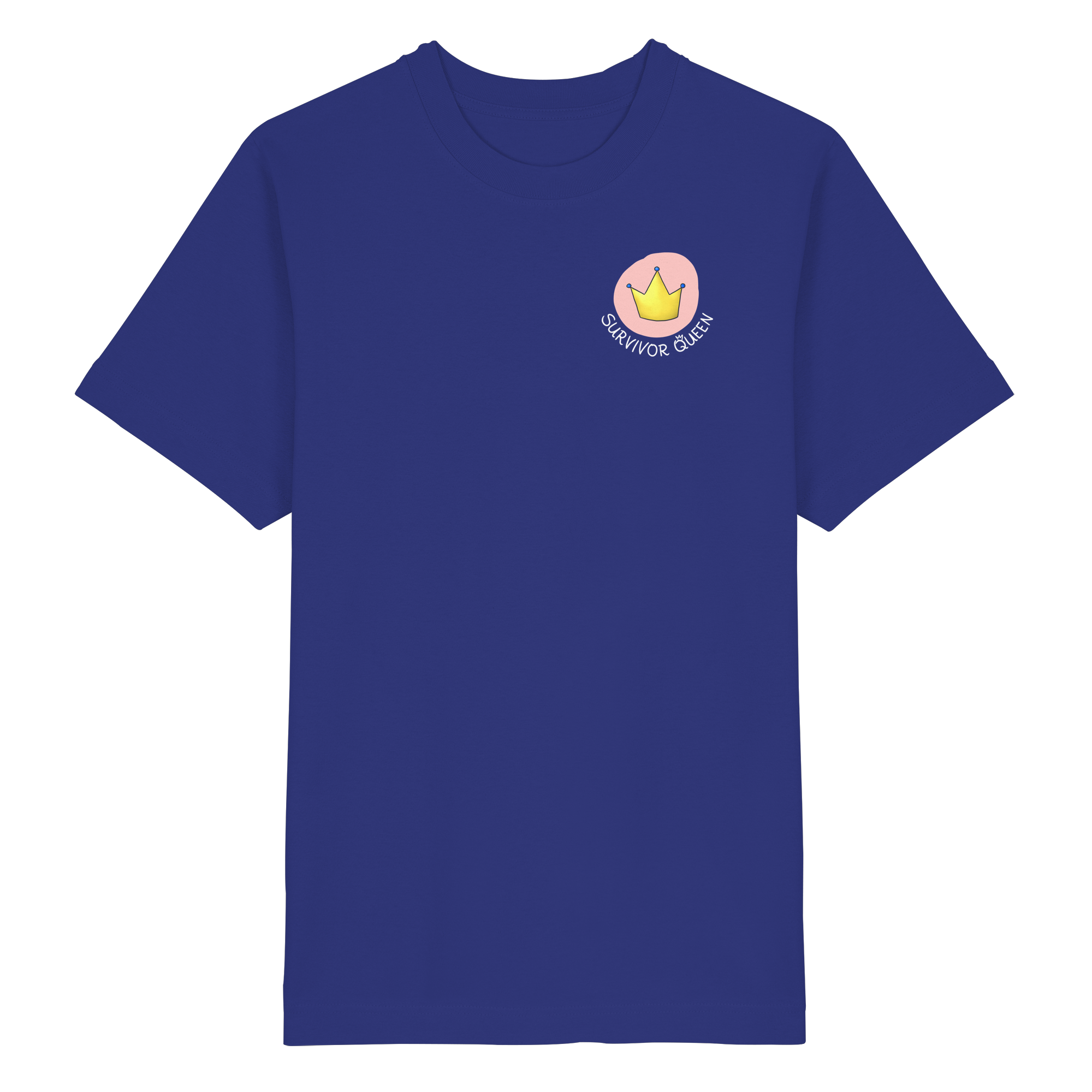Survivor Queens Logo "Schriftzug Edition" Brustprint (dunkel) - Heavy Oversized Organic Shirt