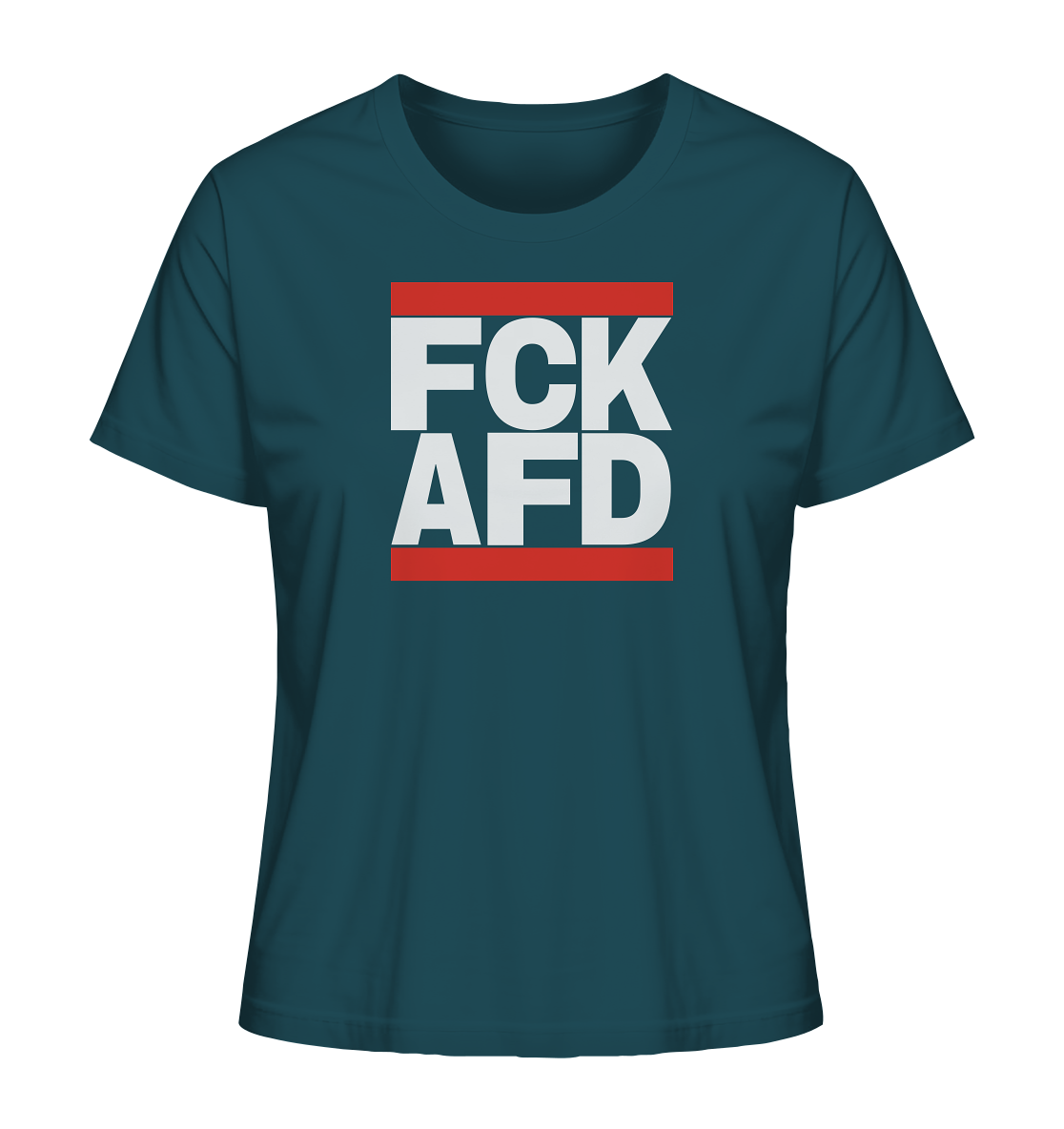FCK AFD (weiße Schrift) - Ladies Organic Shirt