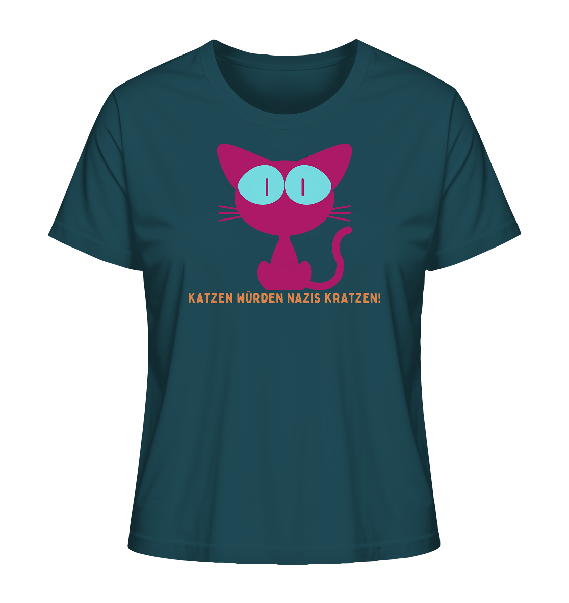 Katzen würden Nazis kratzen - Ladies Organic Shirt