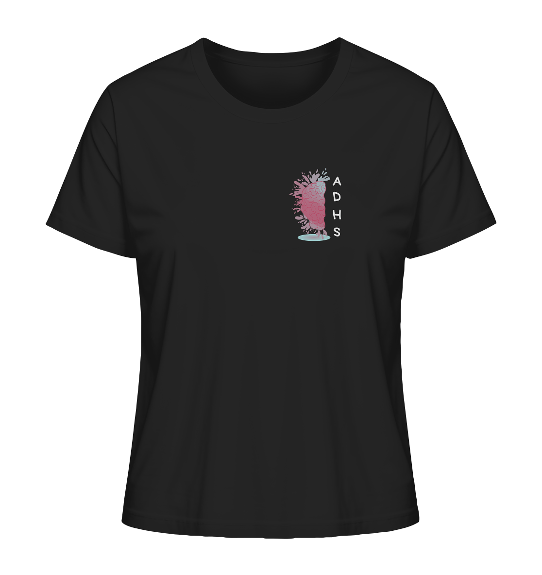 ADHS Aktiv Direkt Humorvoll Sozial Backprint - Ladies Organic Shirt