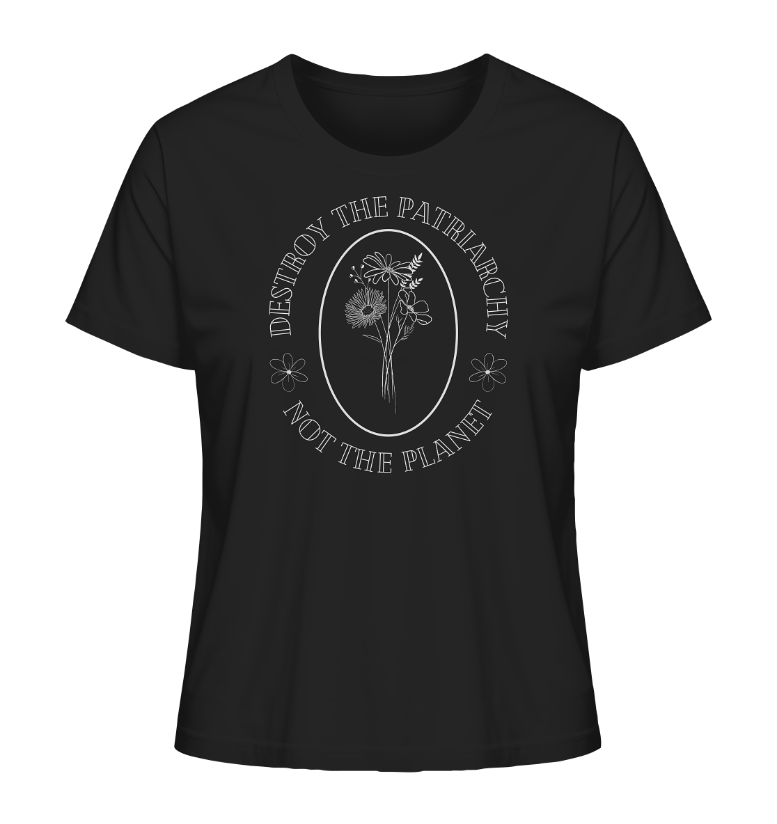 Destroy the Patriarchy Not the Planet - Ladies Organic Shirt