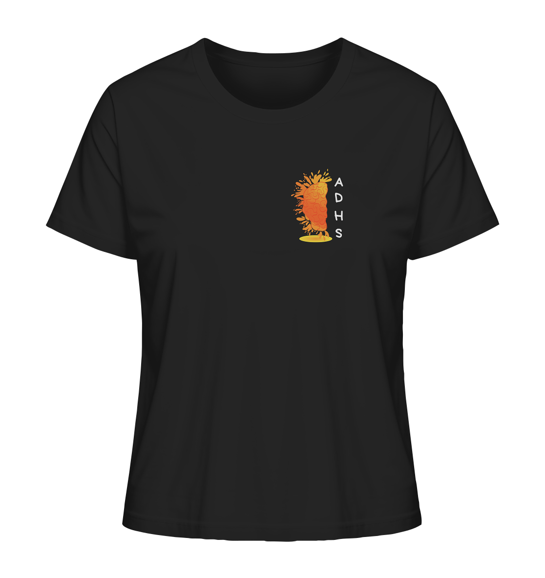 ADHS Authentisch Dynamisch Humorvoll Stark Backprint - Ladies Organic Shirt