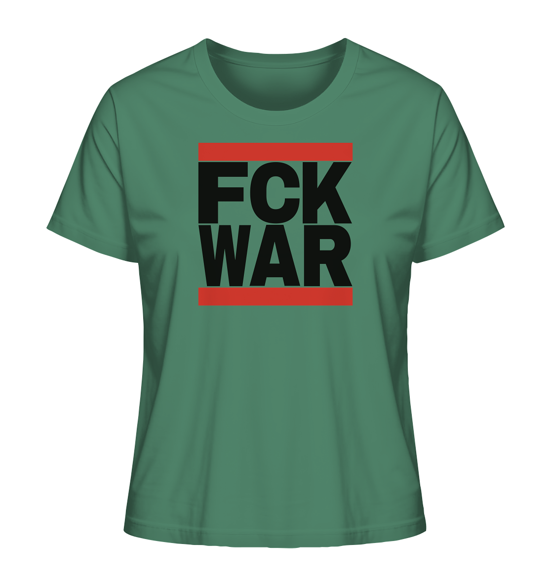 FCK WAR (schwarze Schrift) - Ladies Organic Shirt