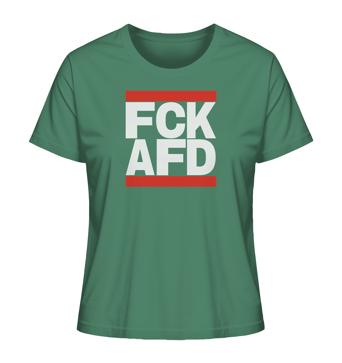FCK AFD (weiße Schrift) - Ladies Organic Shirt