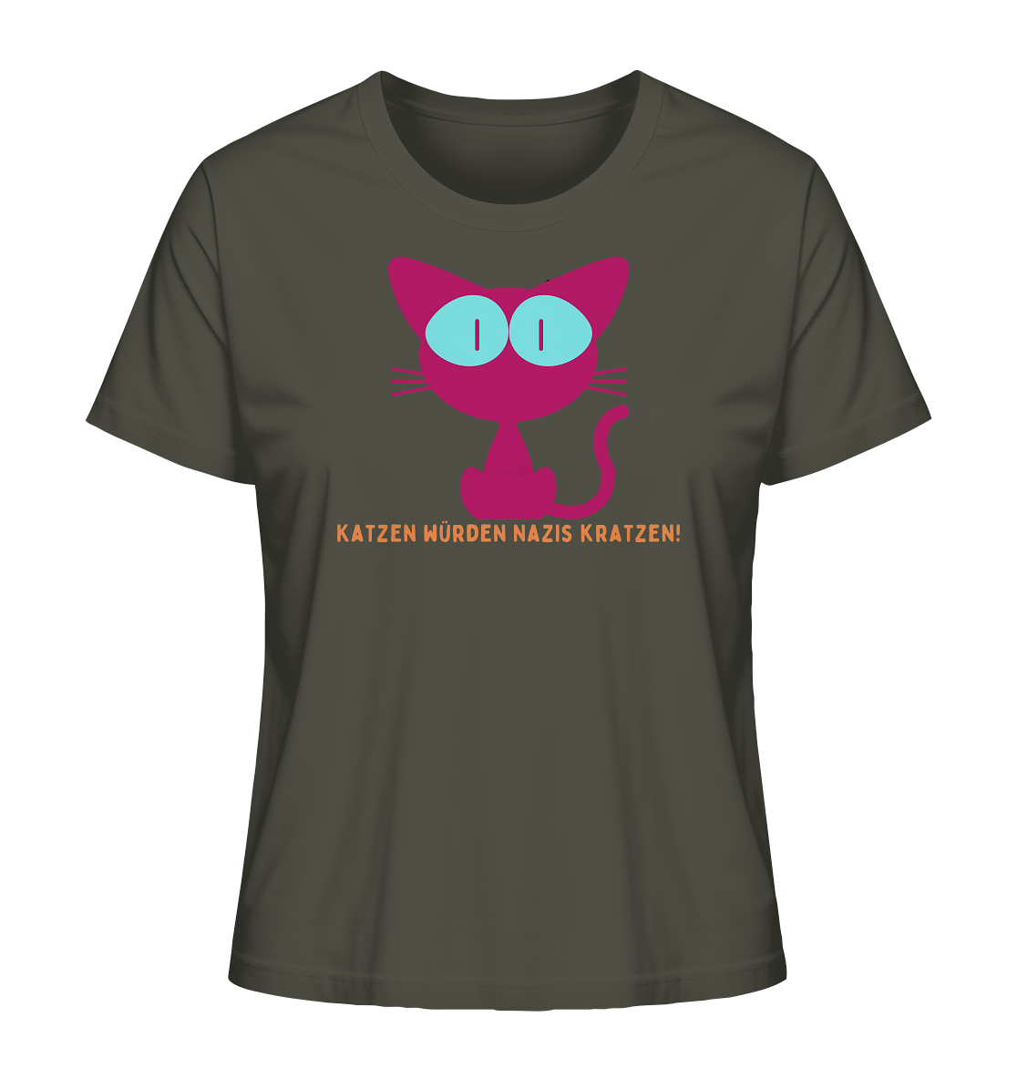 Katzen würden Nazis kratzen - Ladies Organic Shirt